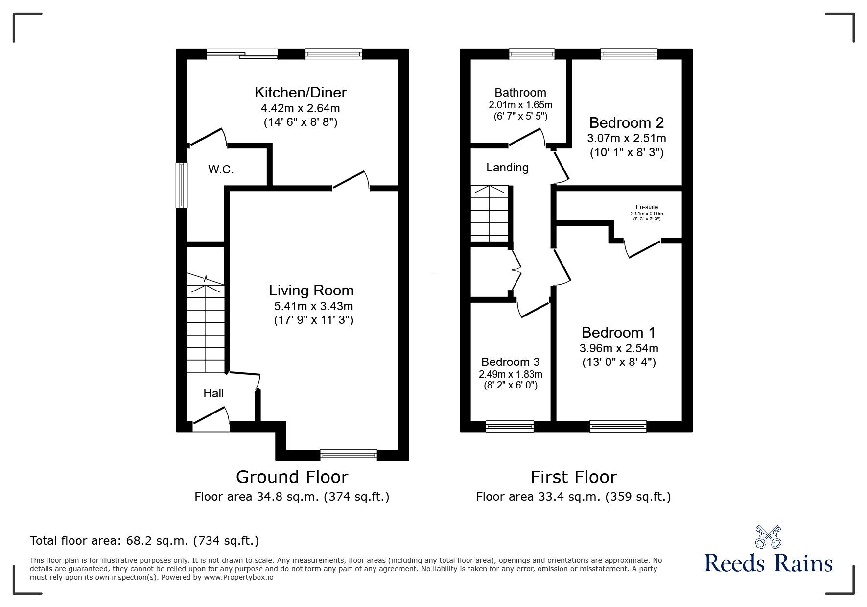 Floorplan of 3 bedroom Semi Detached House for sale, Llys Conwy, Kinmel Bay, Conwy, LL18