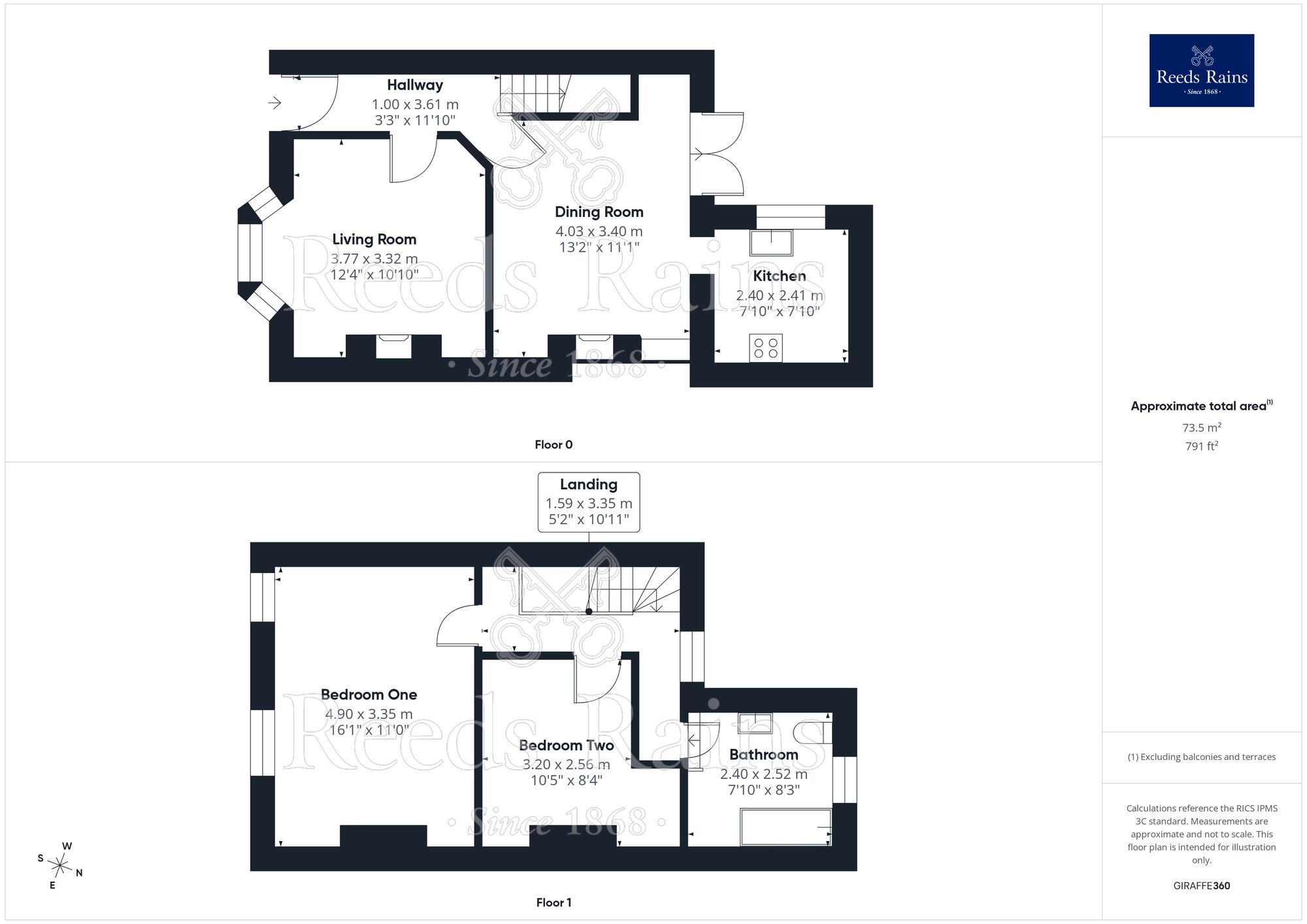 Floorplan of 2 bedroom Mid Terrace House for sale, Larkmount Road, Rhyl, Denbighshire, LL18