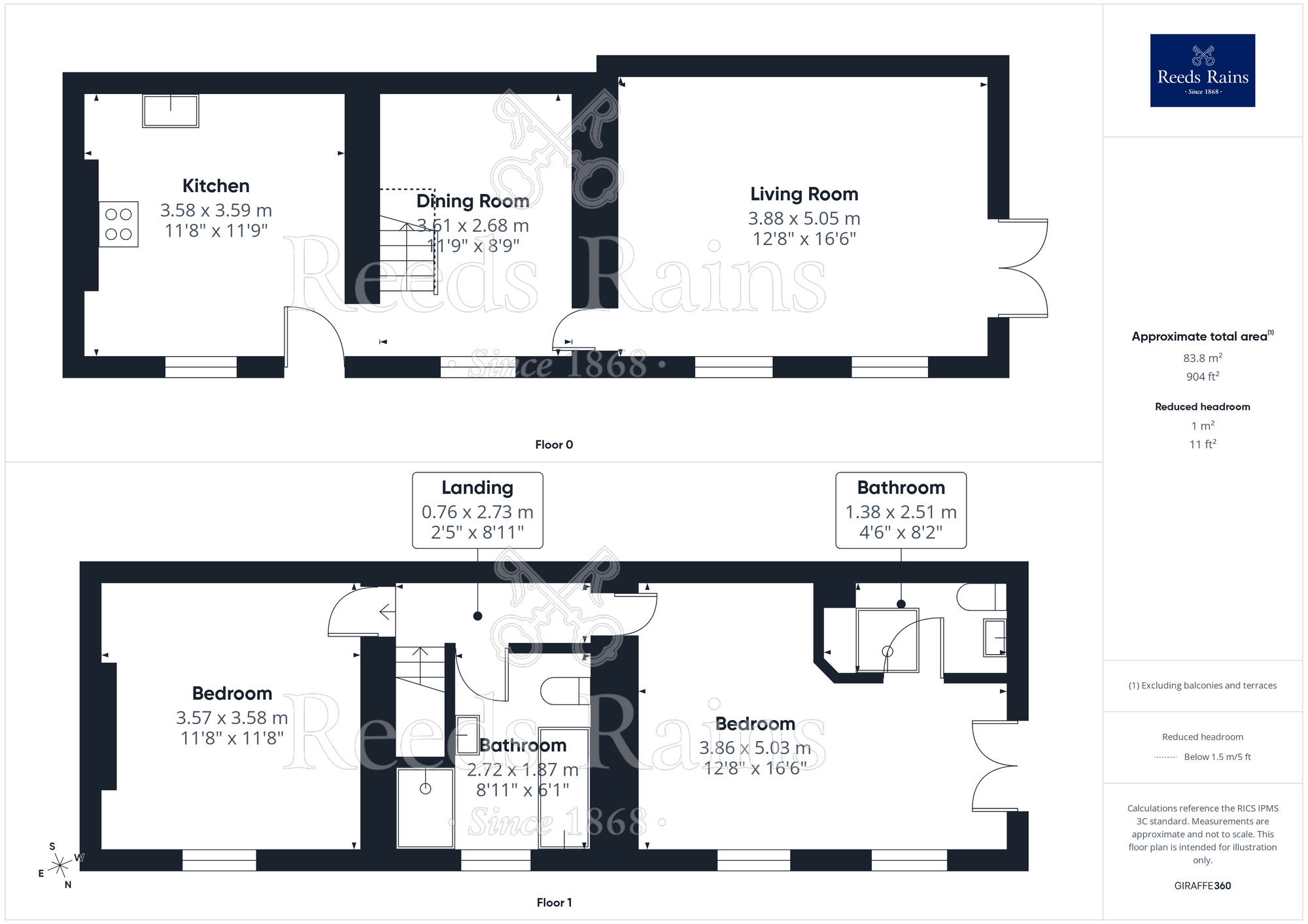 Floorplan of 2 bedroom Semi Detached House for sale, Tan Yr Allt Road, Llanddulas, Conwy, LL22