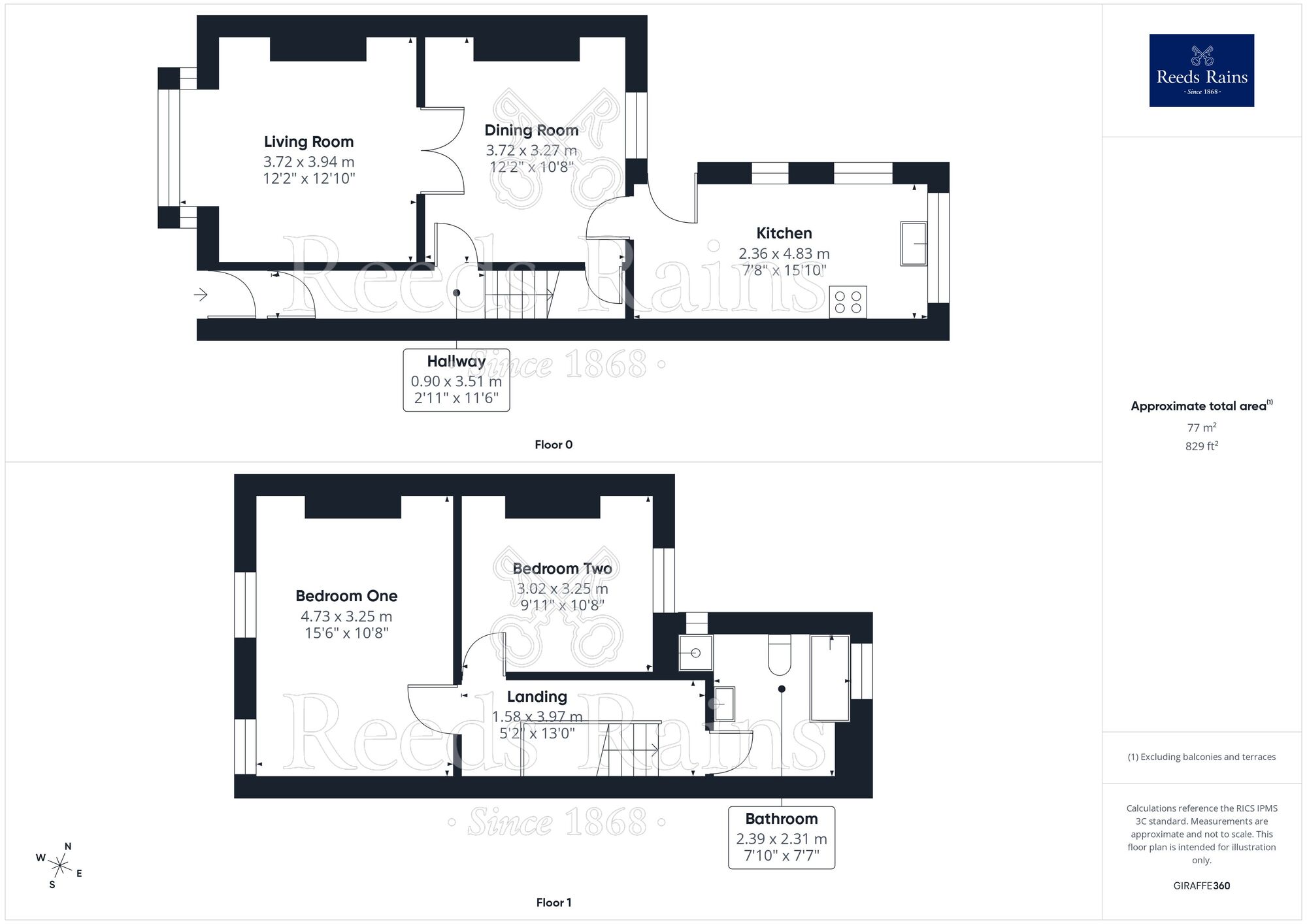 Floorplan of 2 bedroom Mid Terrace House for sale, Gamlin Street, Rhyl, Denbighshire, LL18