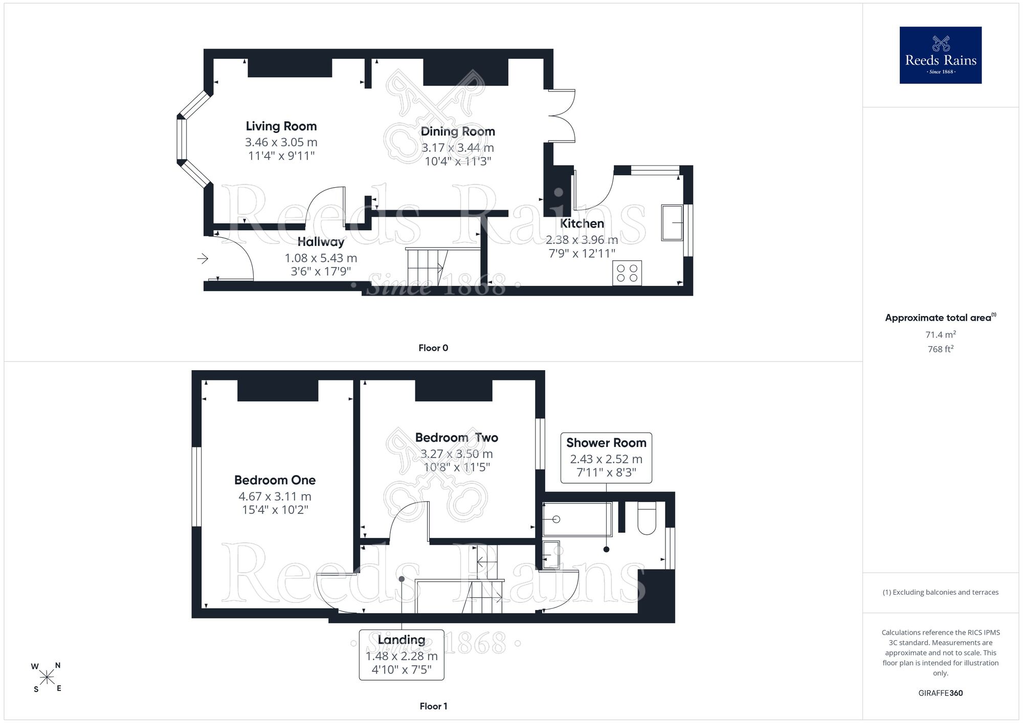Floorplan of 2 bedroom End Terrace House for sale, Ffynnongroew Road, Rhyl, Denbighshire, LL18