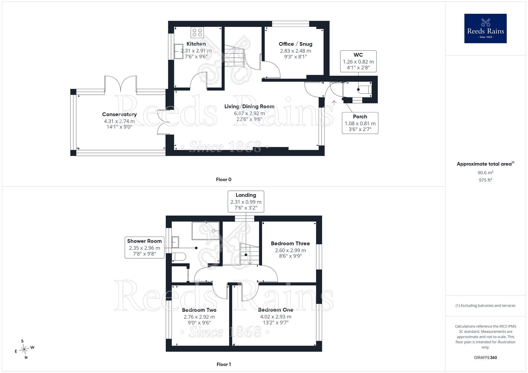 Floorplan of 3 bedroom Detached House for sale, Maes Y Gog, Rhyl, Denbighshire, LL18