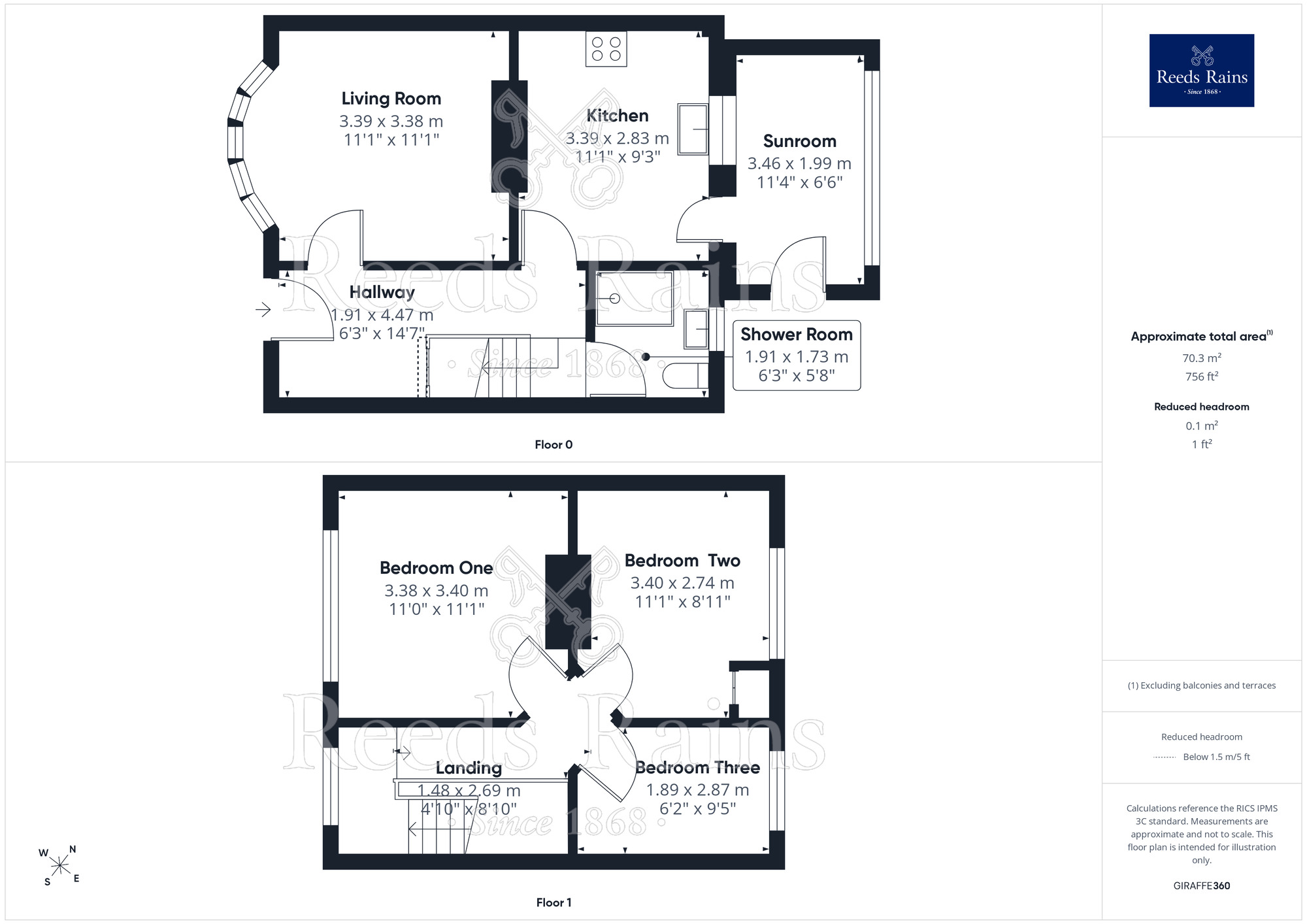 Floorplan of 3 bedroom Semi Detached House for sale, Ernest Street, Rhyl, Denbighshire, LL18