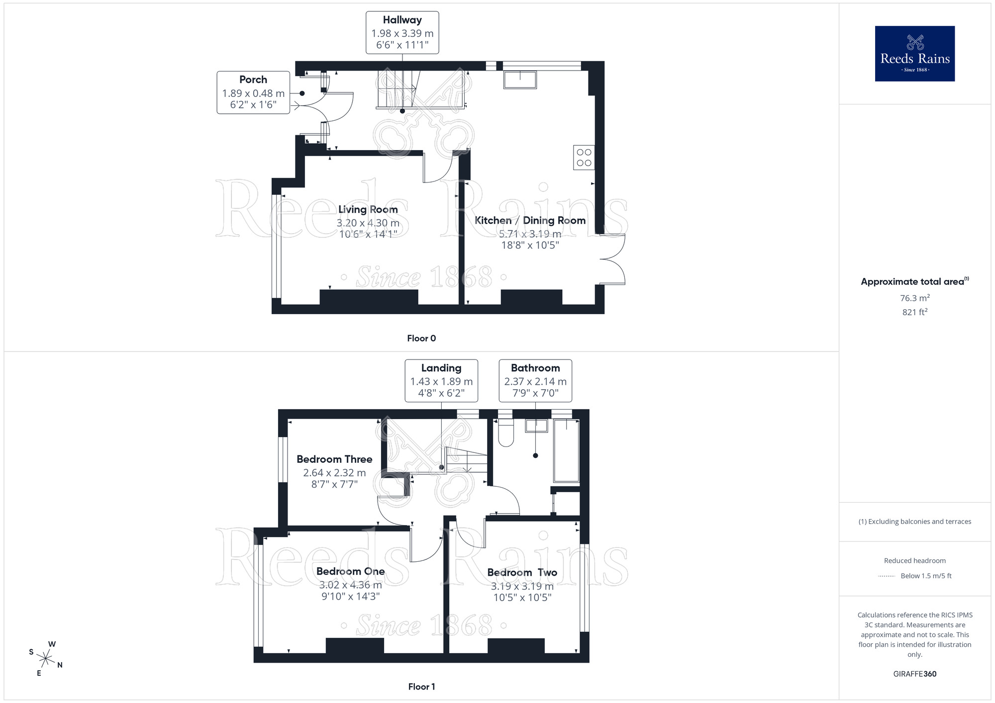Floorplan of 3 bedroom Semi Detached House for sale, Holland Park Drive, Rhyl, Denbighshire, LL18