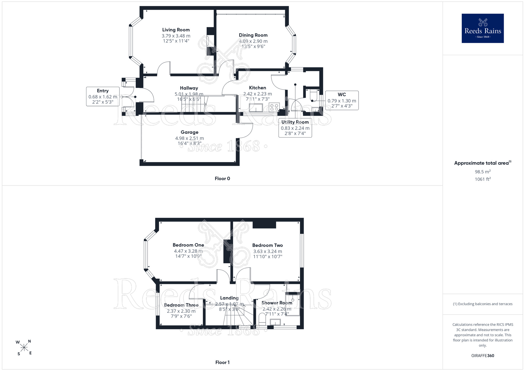 Floorplan of 3 bedroom Detached House for sale, Rhuddlan Road, Rhyl, Denbighshire, LL18