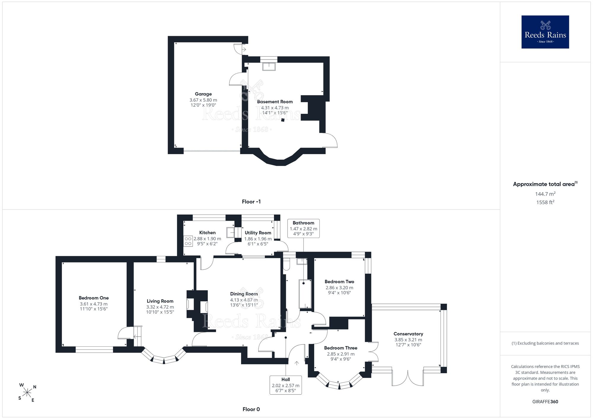 Floorplan of 3 bedroom Detached Bungalow for sale, Abbey Drive, Gronant, Flintshire, LL19
