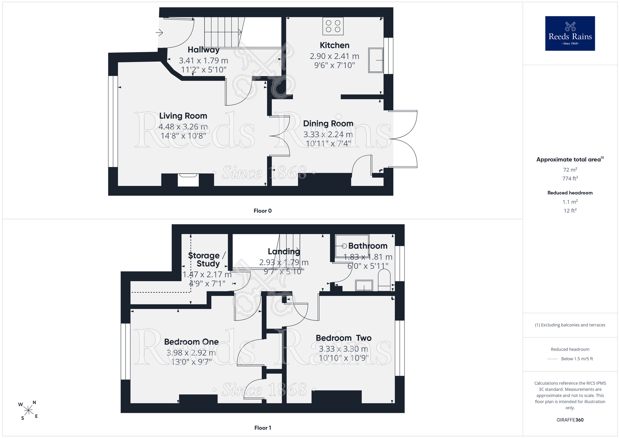 Floorplan of 2 bedroom Mid Terrace House for sale, Moelwyn Avenue West, Kinmel Bay, Conwy, LL18