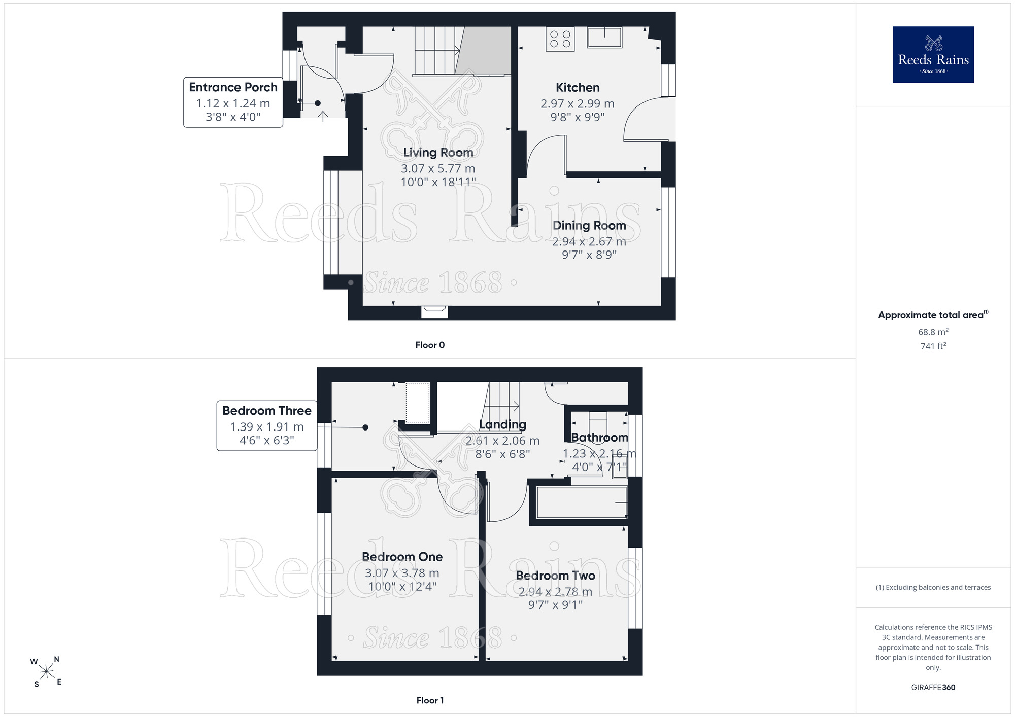Floorplan of 3 bedroom Mid Terrace House for sale, Sydenham Avenue, Rhyl, Denbighshire, LL18