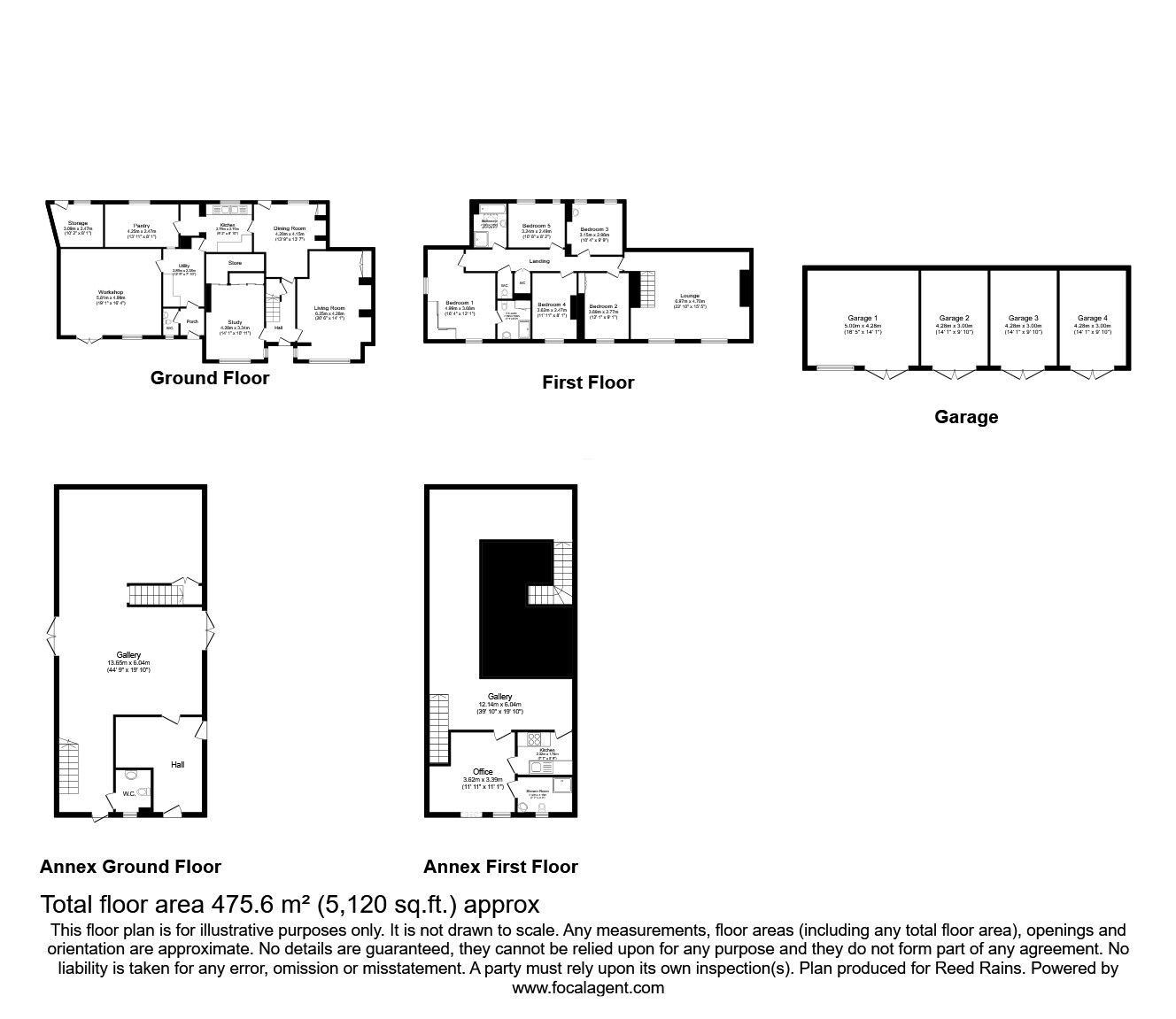 Floorplan of 5 bedroom  House for sale, Bentley Square, Oulton, West Yorkshire, LS26