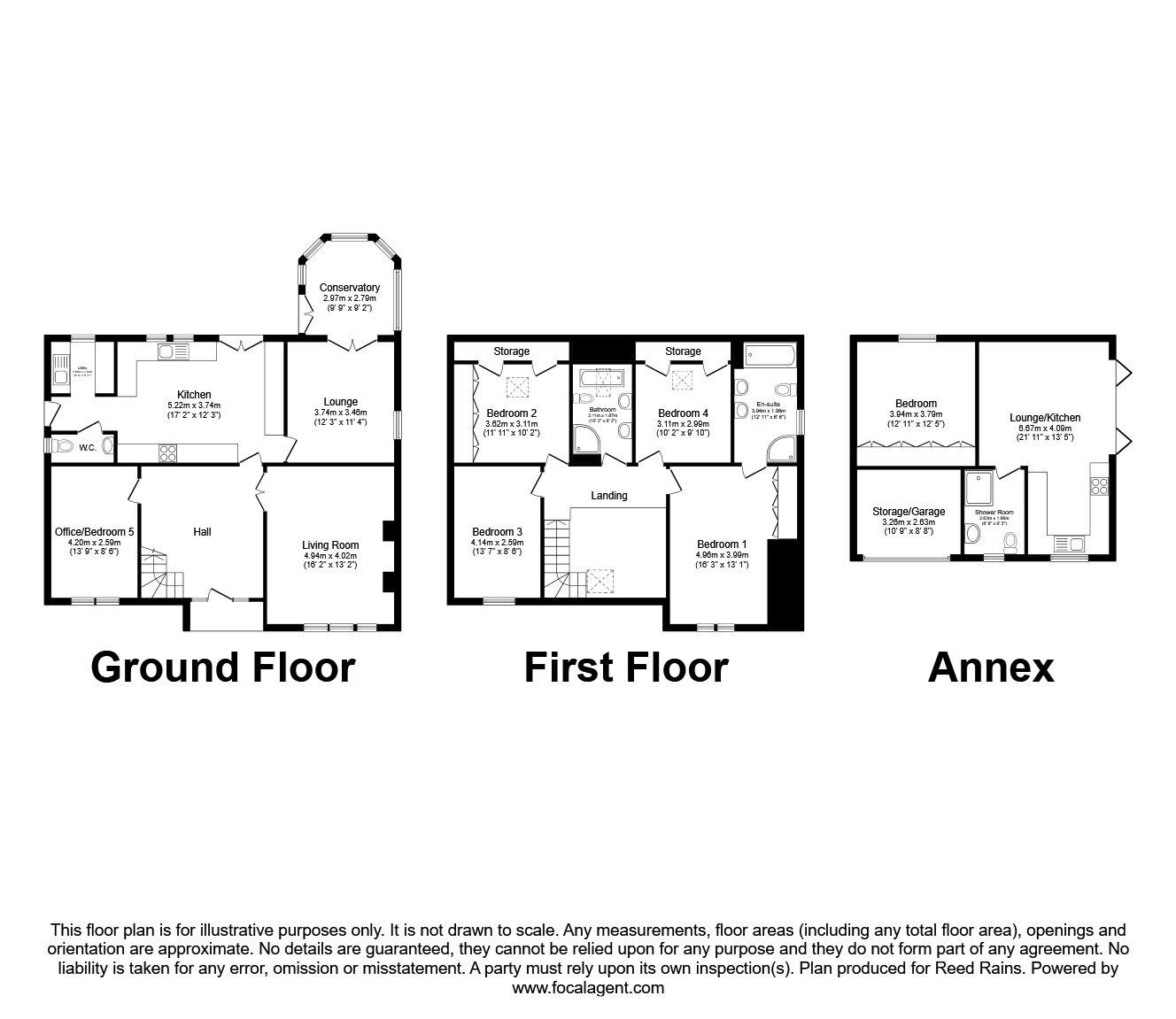 Floorplan of 5 bedroom Detached House for sale, Church Croft, Lofthouse, West Yorkshire, WF3