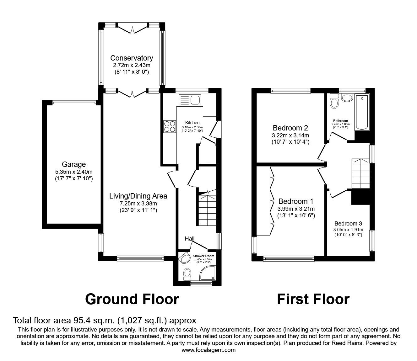 Floorplan of 3 bedroom Detached House for sale, Leeds Road, Rothwell, West Yorkshire, LS26