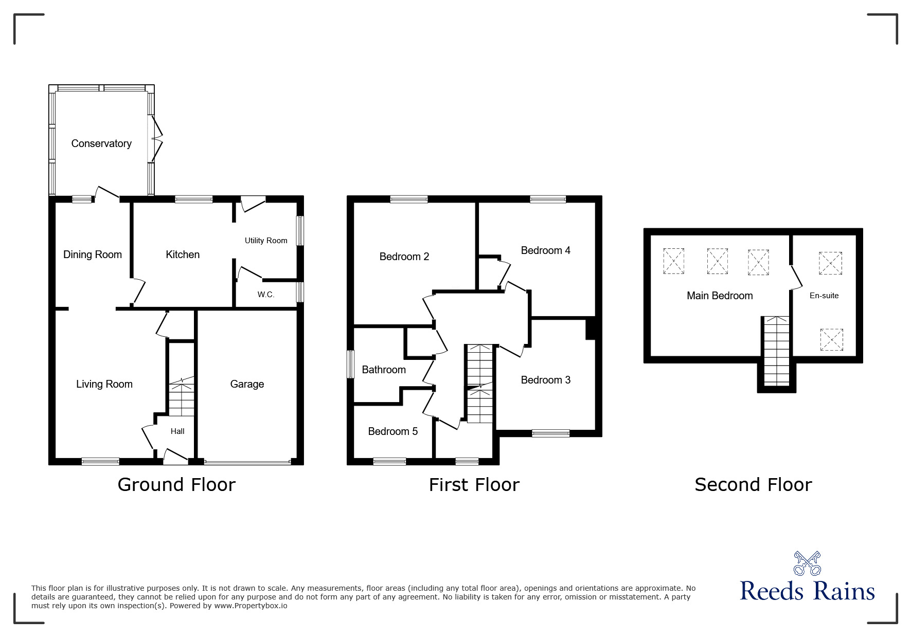 Floorplan of 5 bedroom Detached House for sale, Woodside View, Middleton, West Yorkshire, LS10