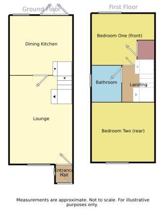 Floorplan of 1 bedroom Semi Detached House for sale, Markington Place, Leeds, West Yorkshire, LS10