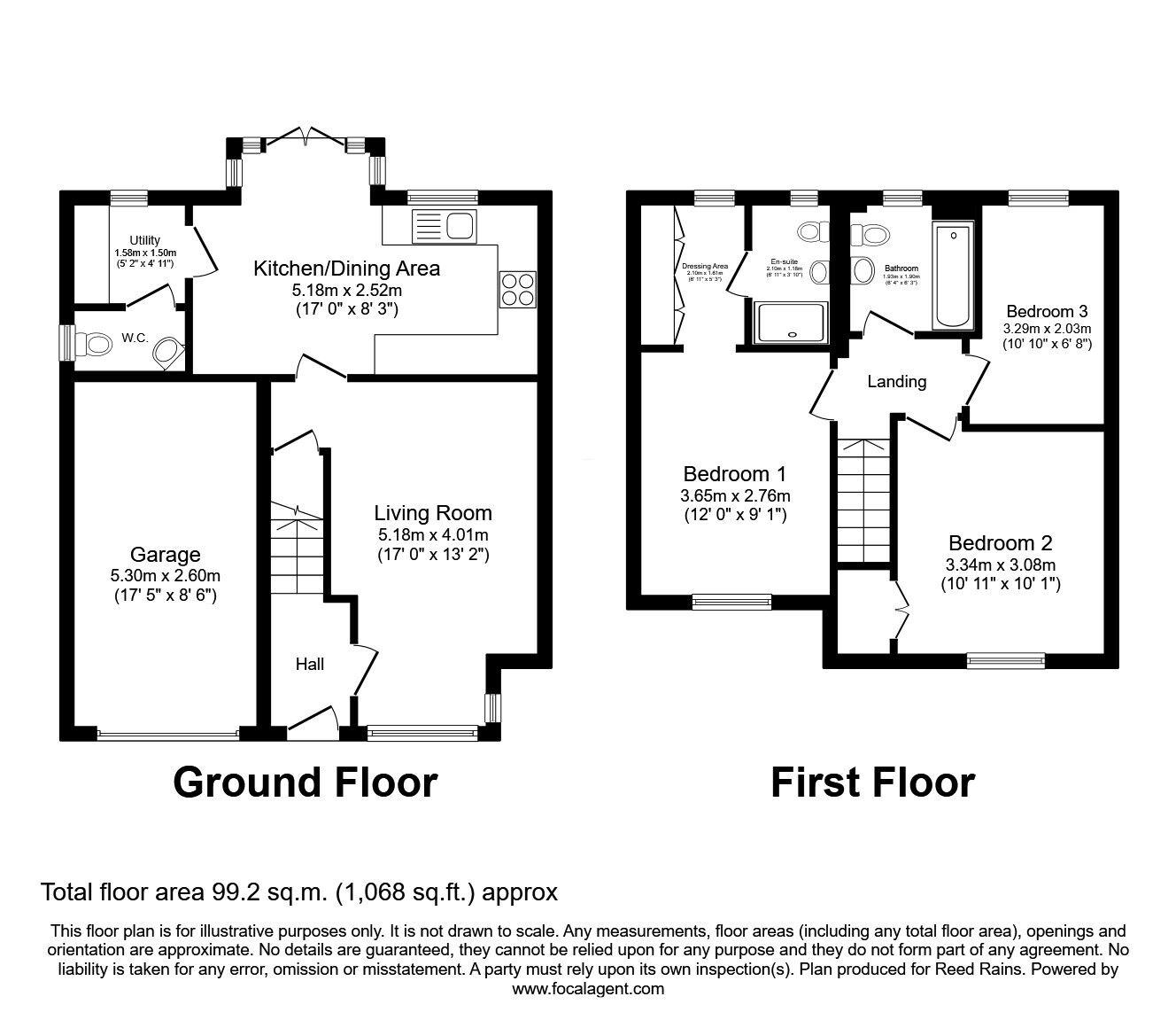 Floorplan of 3 bedroom Detached House for sale, Welles Avenue, Methley, West Yorkshire, LS26