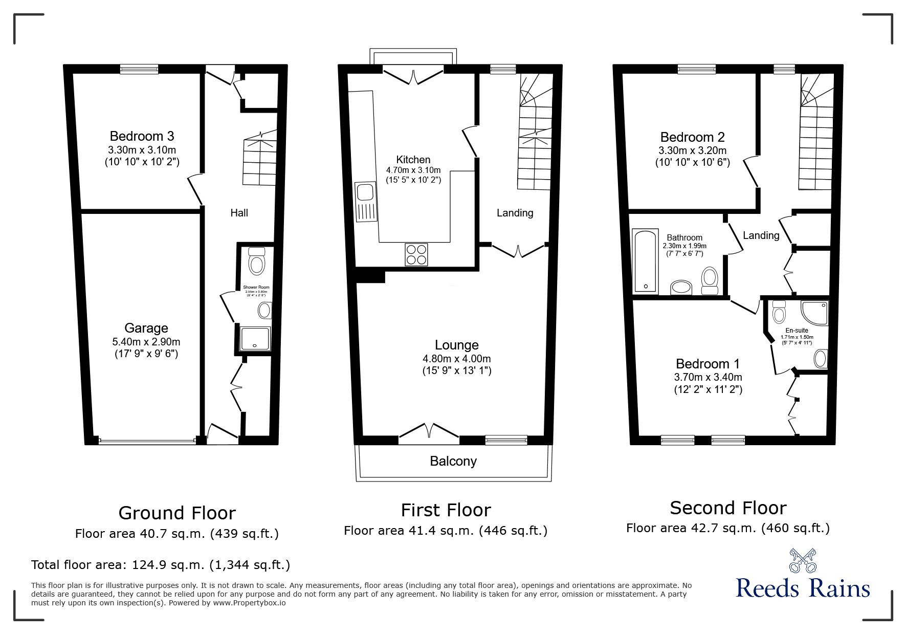 Floorplan of 3 bedroom Mid Terrace House for sale, Castle Lodge Avenue, Rothwell, West Yorkshire, LS26