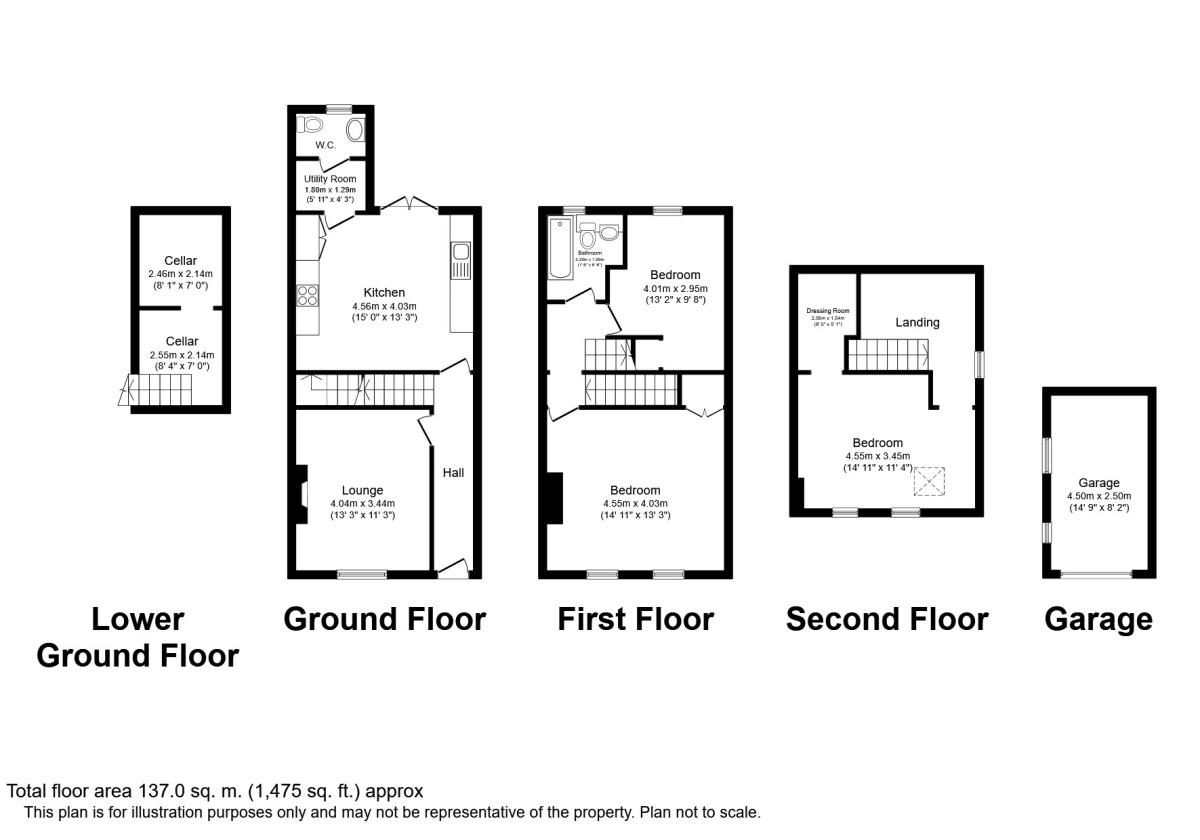 Floorplan of 3 bedroom Semi Detached House for sale, Haigh Road, Rothwell, West Yorkshire, LS26