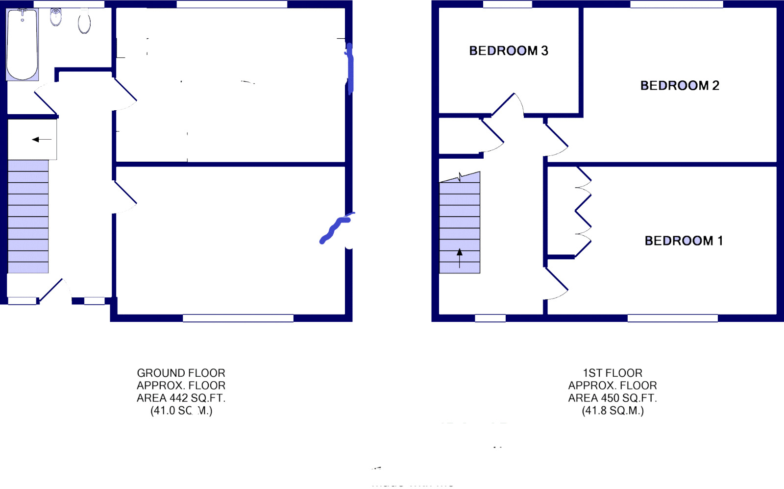 Floorplan of 3 bedroom Semi Detached House to rent, The Hollings, Methley, West Yorkshire, LS26