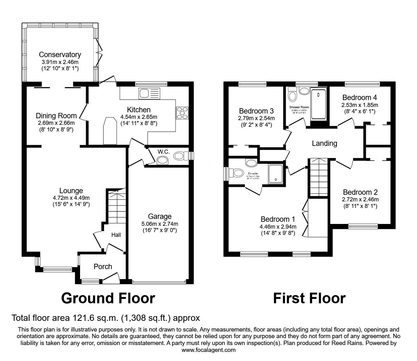 Floorplan of 4 bedroom Detached House for sale, Bryony Court, Leeds, West Yorkshire, LS10
