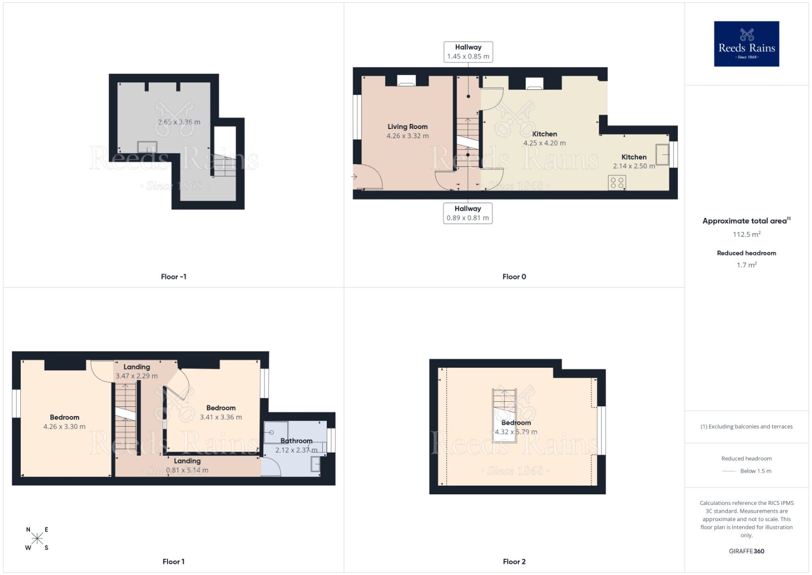 Floorplan of 3 bedroom Mid Terrace House for sale, Aberford Road, Woodlesford, West Yorkshire, LS26