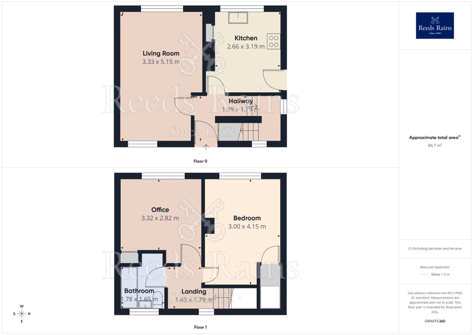 Floorplan of 2 bedroom Semi Detached House for sale, Windsor Crescent, Rothwell, West Yorkshire, LS26