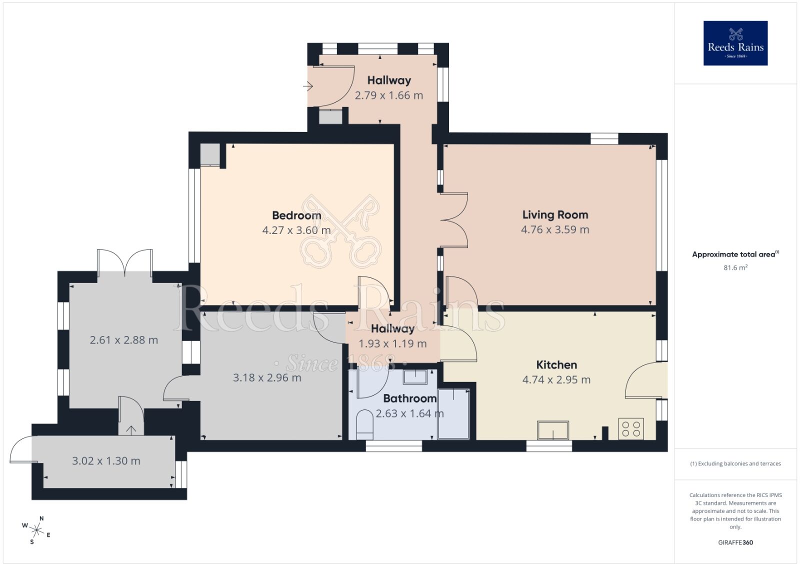 Floorplan of 2 bedroom Detached Bungalow for sale, Royds Lane, Rothwell, West Yorkshire, LS26