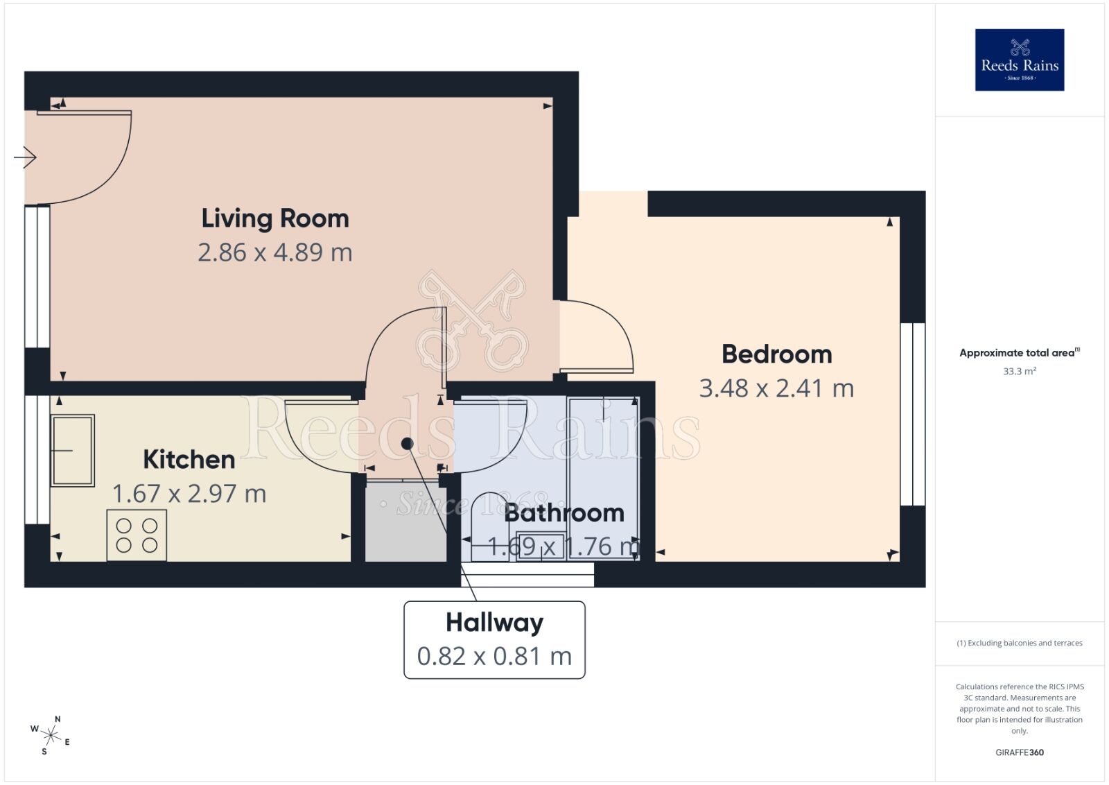 Floorplan of 1 bedroom Flat for sale, Sharp House Road, Leeds, West Yorkshire, LS10