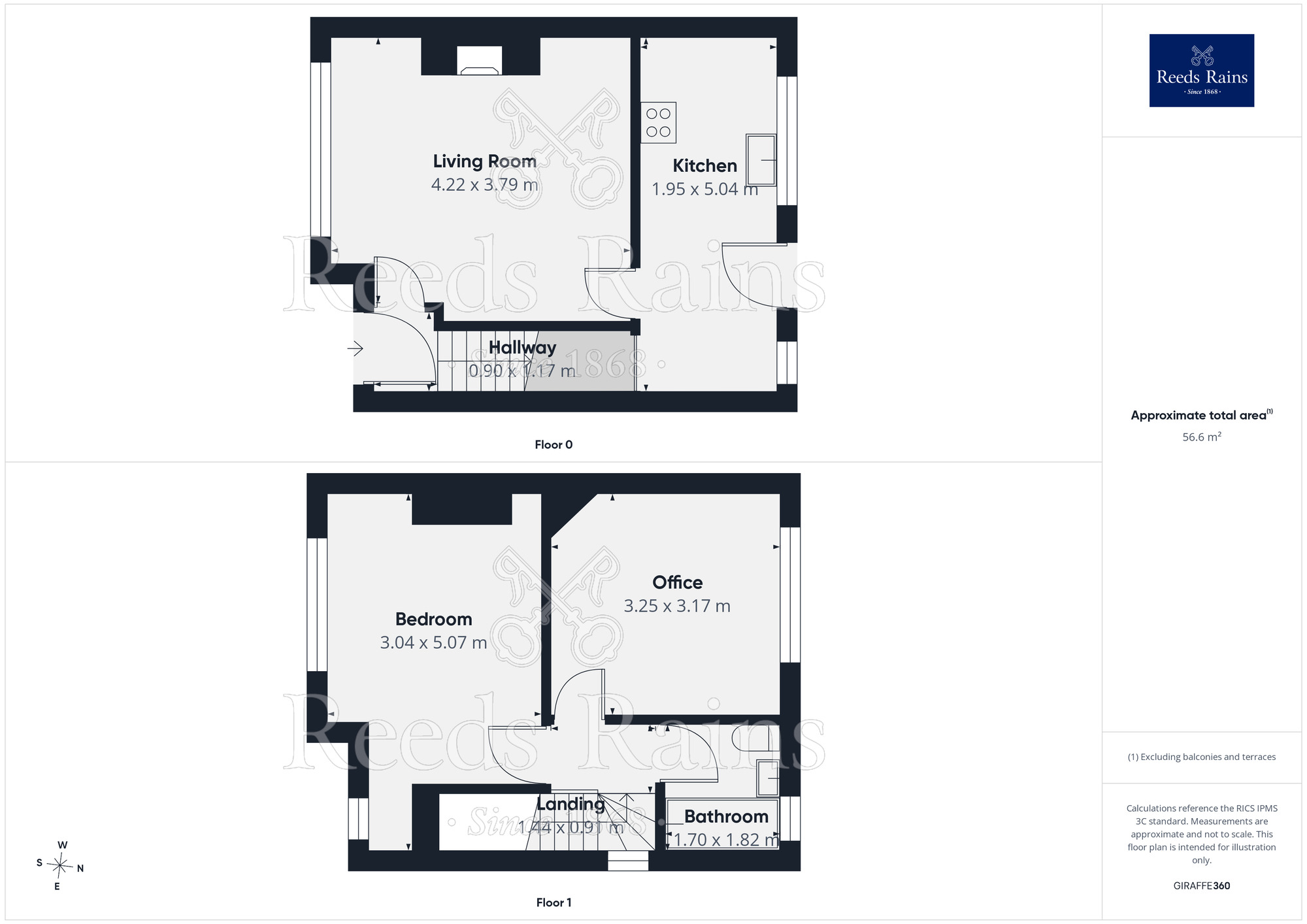Floorplan of 2 bedroom Semi Detached House for sale, Green Lea, Oulton, West Yorkshire, LS26