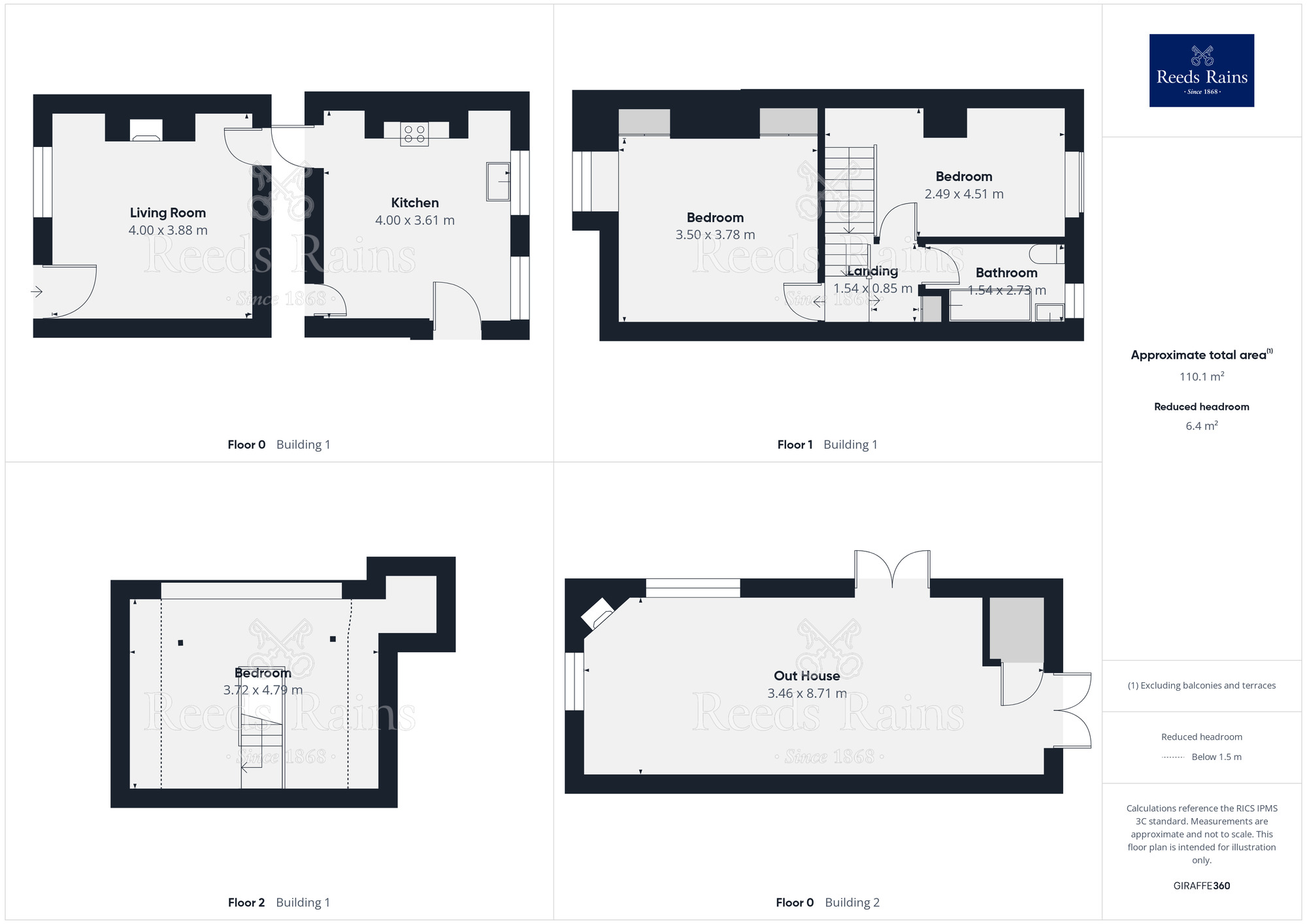 Floorplan of 2 bedroom Semi Detached House for sale, Midland Street, Oulton, West Yorkshire, LS26