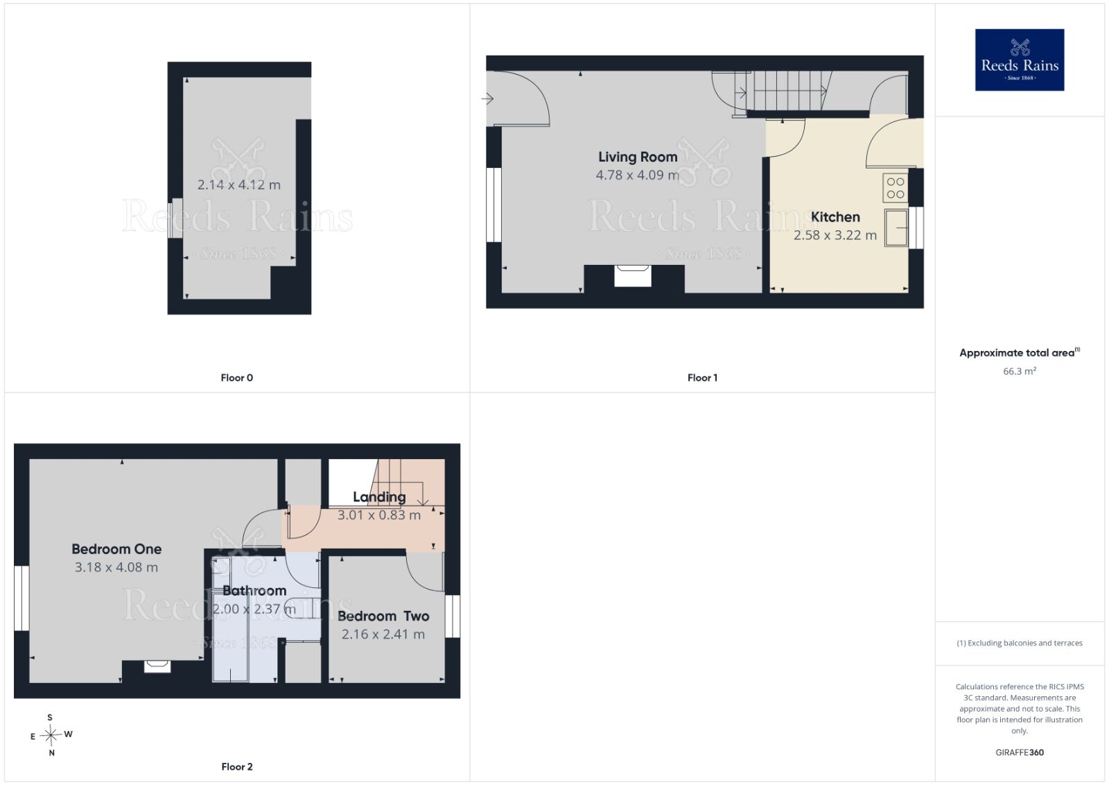 Floorplan of 2 bedroom Mid Terrace House for sale, Common Lane, East Ardsley, West Yorkshire, WF3