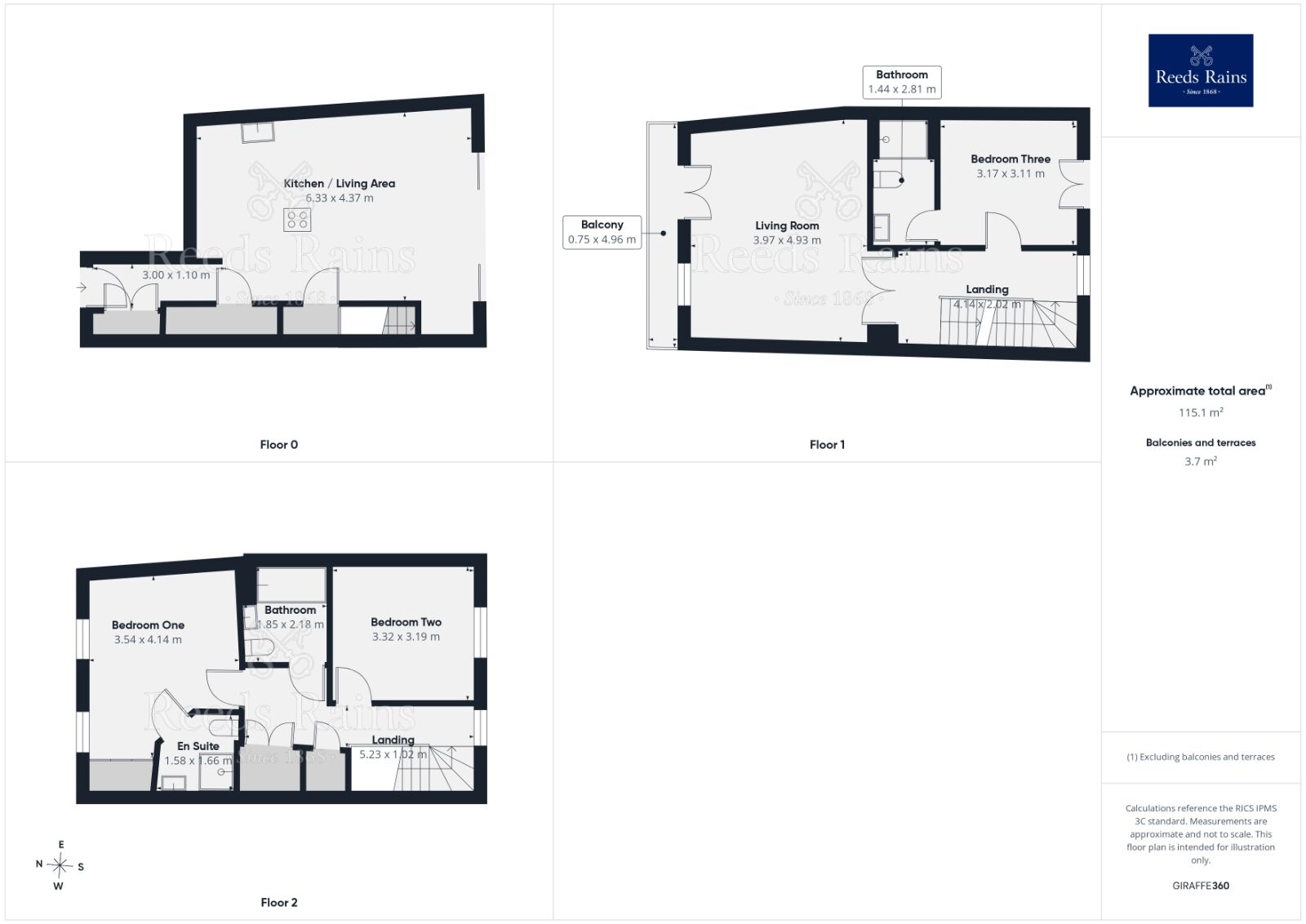 Floorplan of Mid Terrace House for sale, Castle Lodge Avenue, Rothwell, West Yorkshire, LS26
