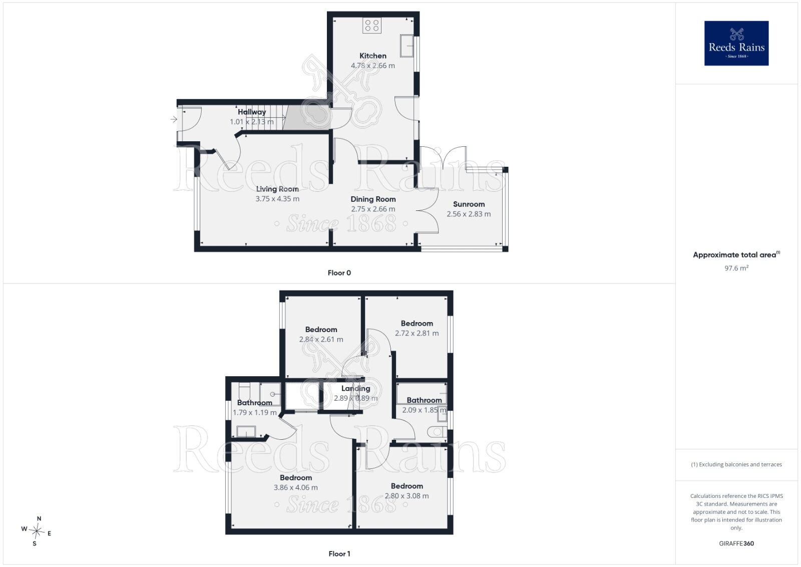 Floorplan of 4 bedroom Detached House for sale, Fairfield Close, Rothwell, West Yorkshire, LS26