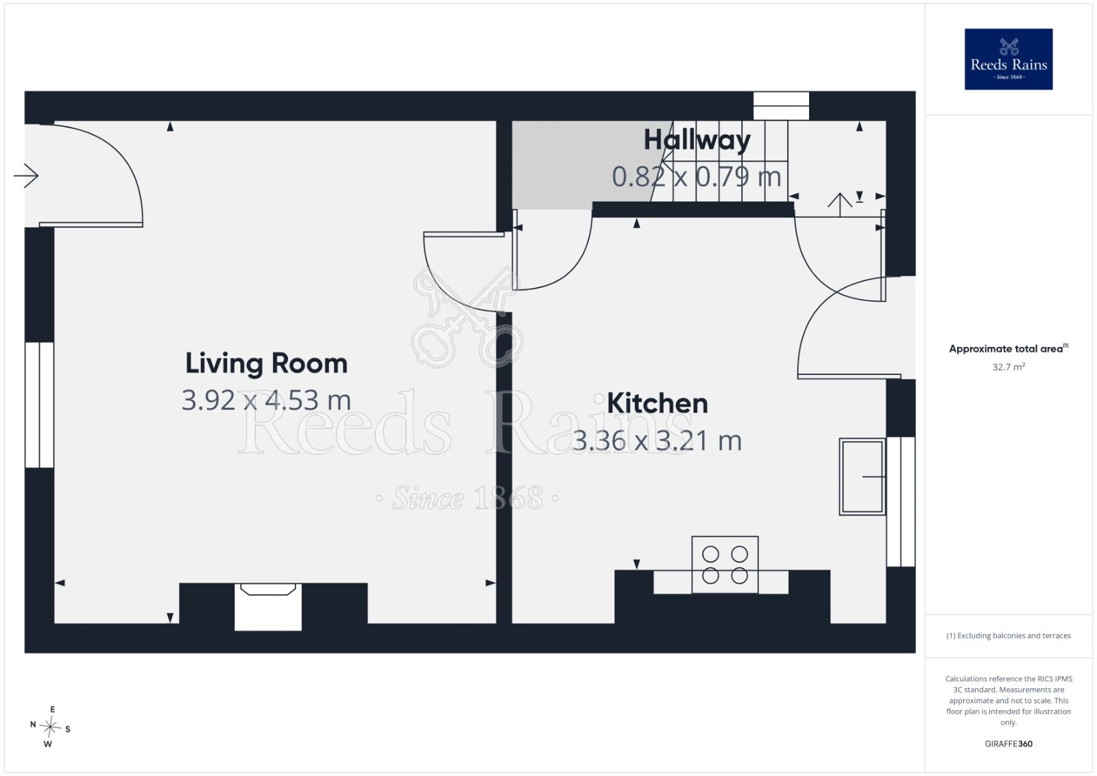 Floorplan of 2 bedroom End Terrace House for sale, Oakdene, Woodlesford, West Yorkshire, LS26