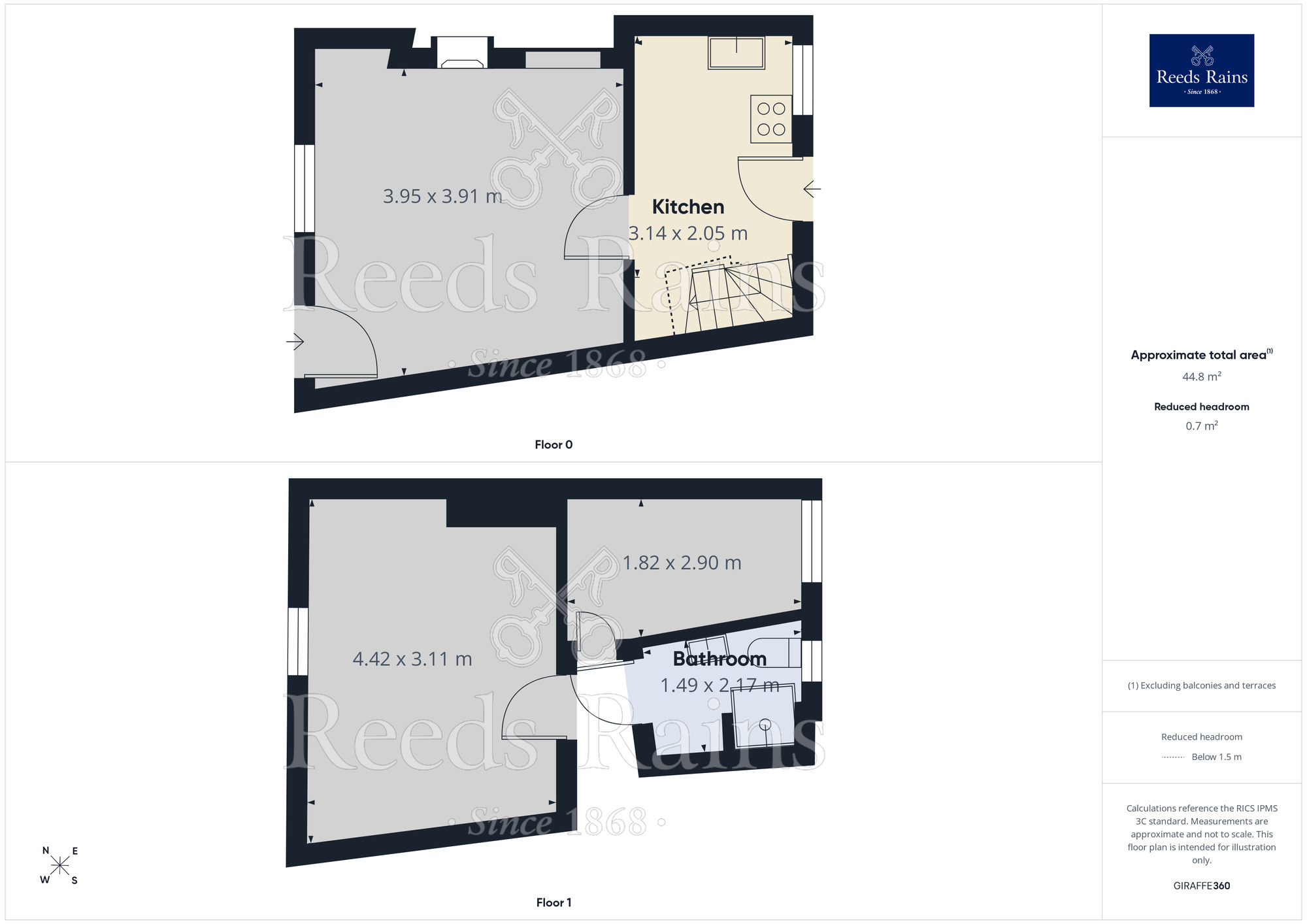 Floorplan of 2 bedroom Mid Terrace House to rent, Main Street, Carlton, West Yorkshire, WF3
