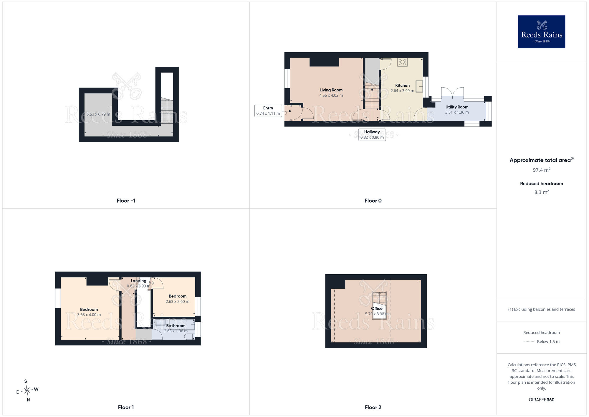 Floorplan of 3 bedroom Mid Terrace House to rent, Pawson Street, Robin Hood, West Yorkshire, WF3
