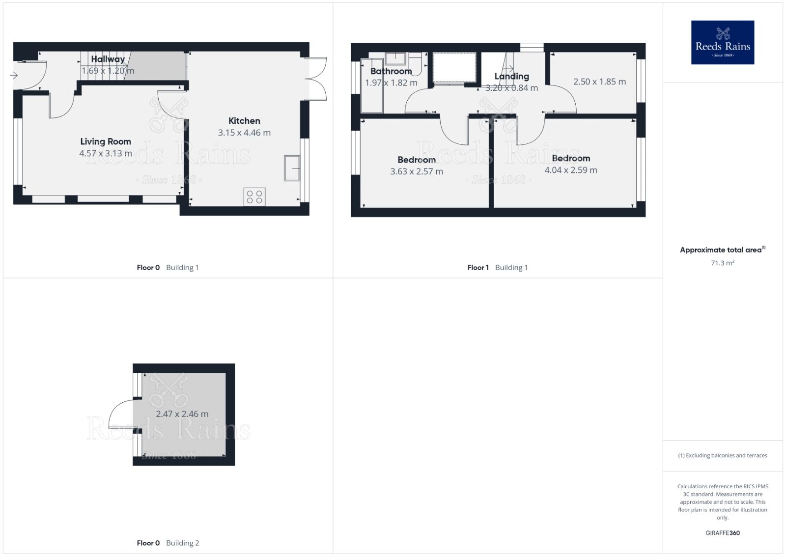 Floorplan of 3 bedroom Semi Detached House for sale, Hopefield Court, Rothwell, West Yorkshire, LS26