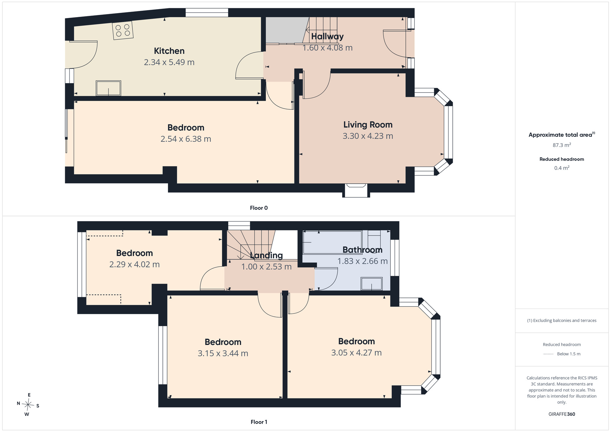 Floorplan of 3 bedroom Semi Detached House to rent, Belgrave Avenue, Romford, RM2
