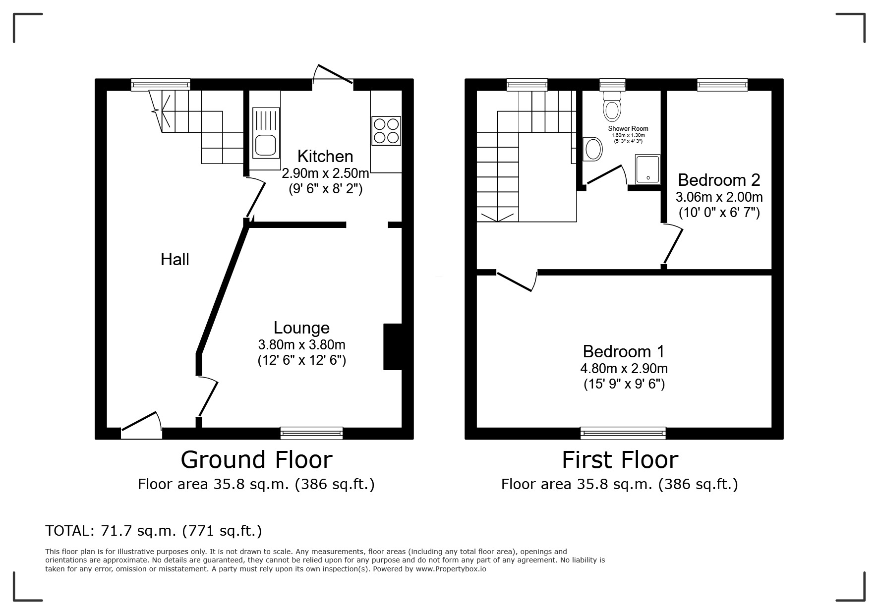 Floorplan of 2 bedroom Mid Terrace House for sale, Standfield Road, Dagenham, RM10
