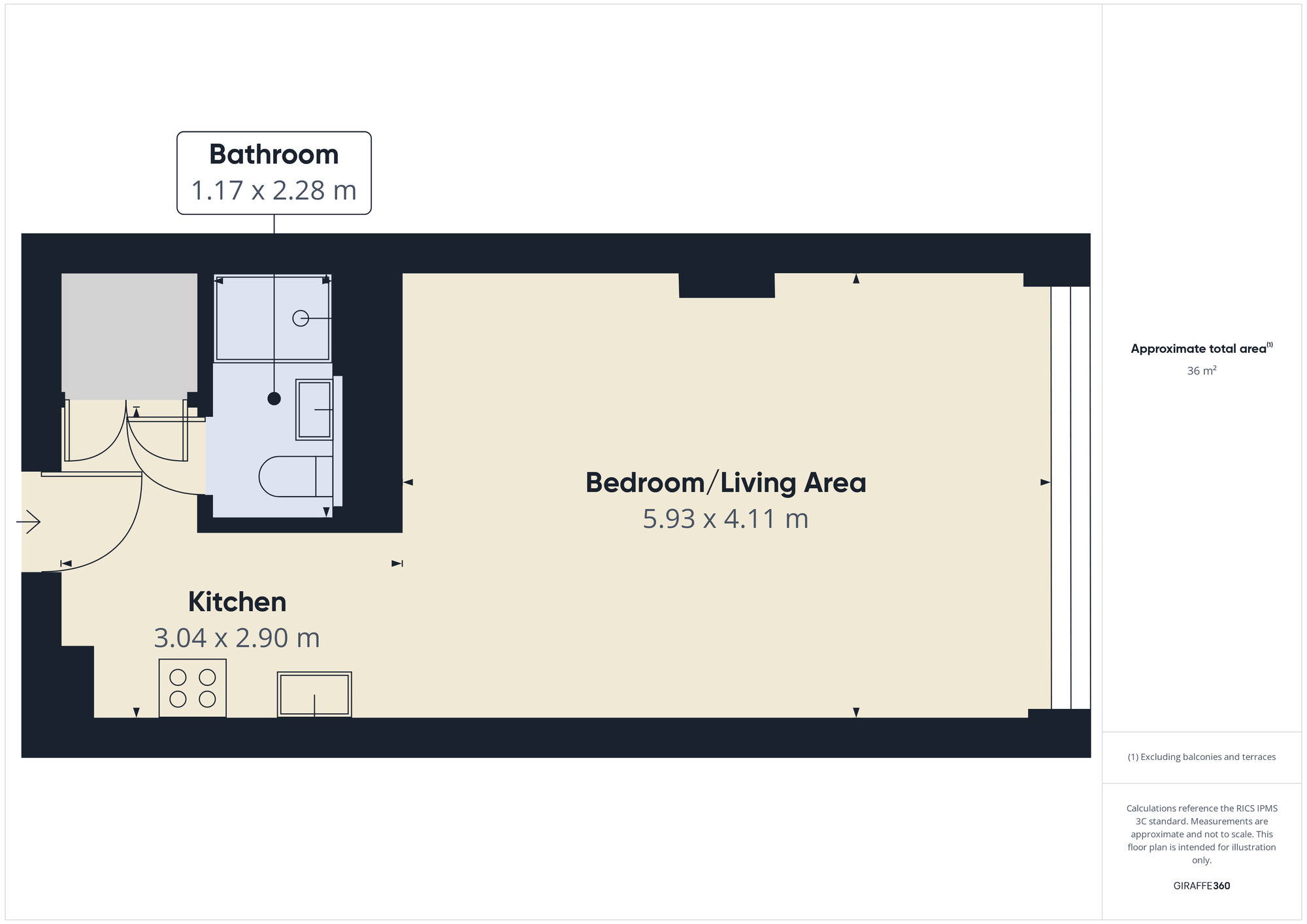 Floorplan of  Flat for sale, South Street, Romford, RM1