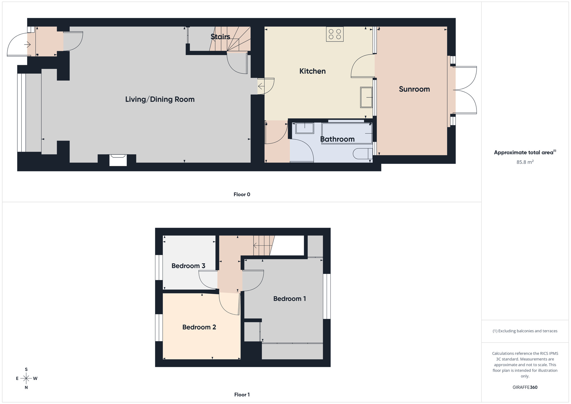 Floorplan of 3 bedroom Mid Terrace House to rent, Straight Road, Romford, RM3