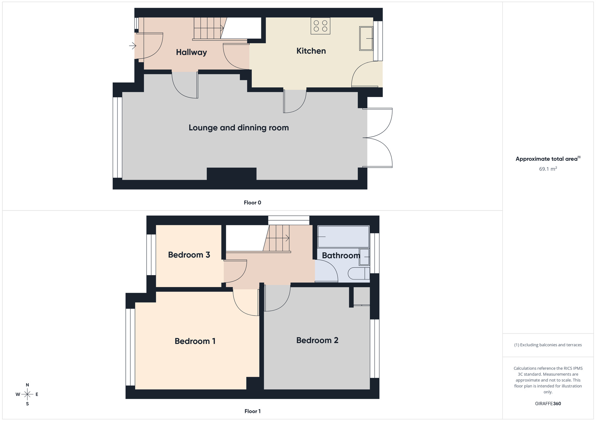 Floorplan of 3 bedroom Semi Detached House to rent, Hainault Road, Chadwell Heath, Romford, RM6