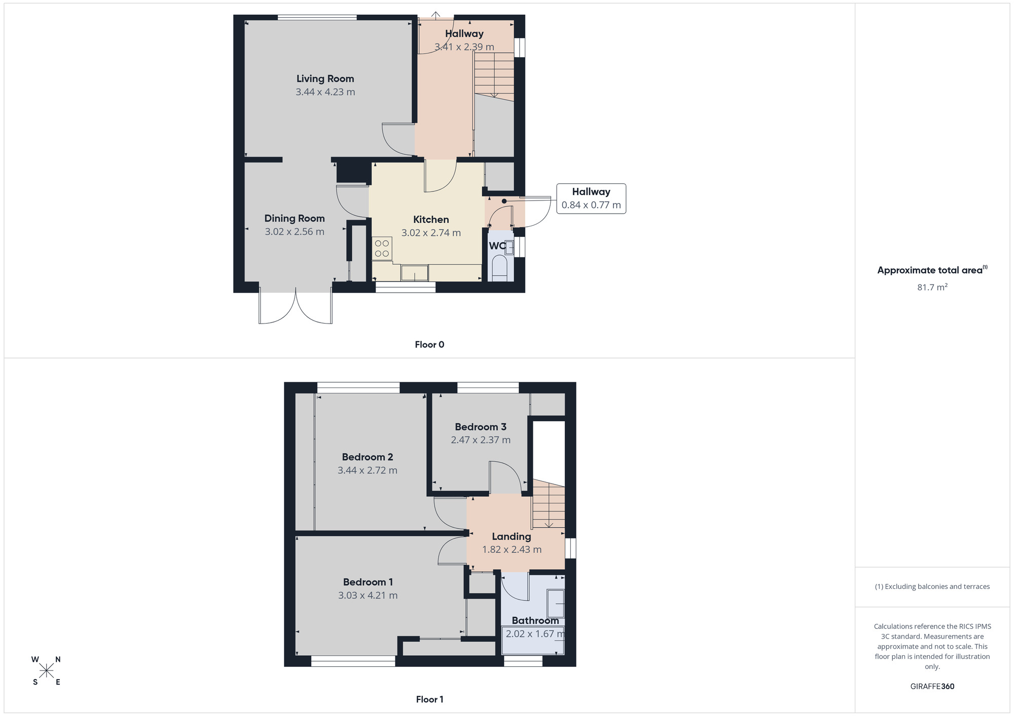Floorplan of 3 bedroom Semi Detached House for sale, Rosewood Avenue, Hornchurch, RM12