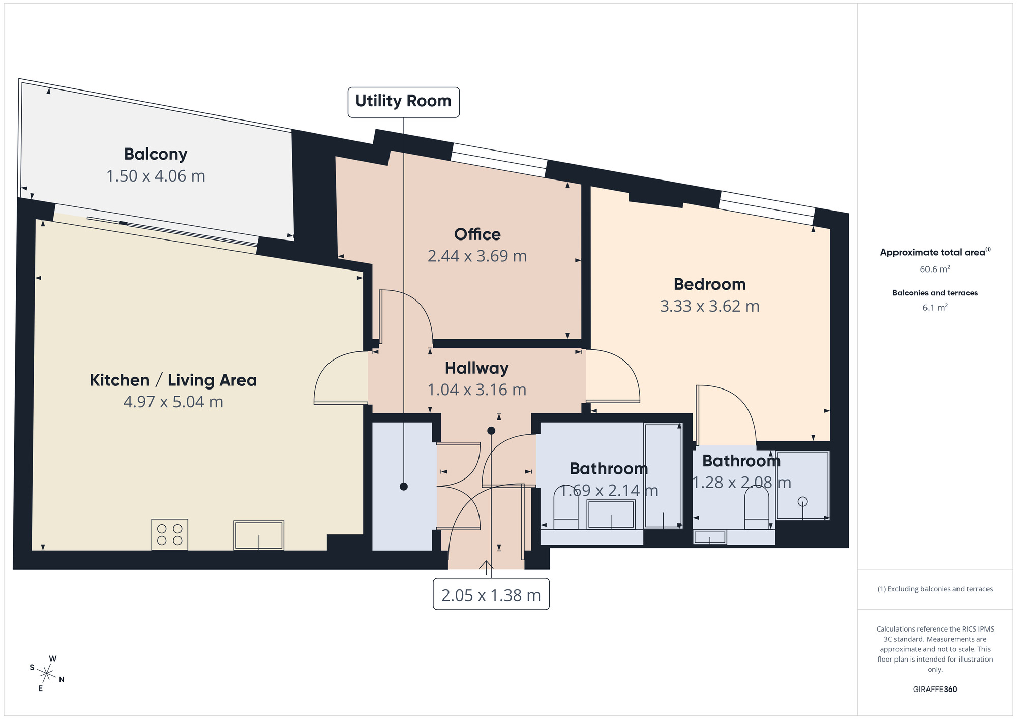 Floorplan of 2 bedroom Flat for sale, Fairmont Road, Rainham, RM13
