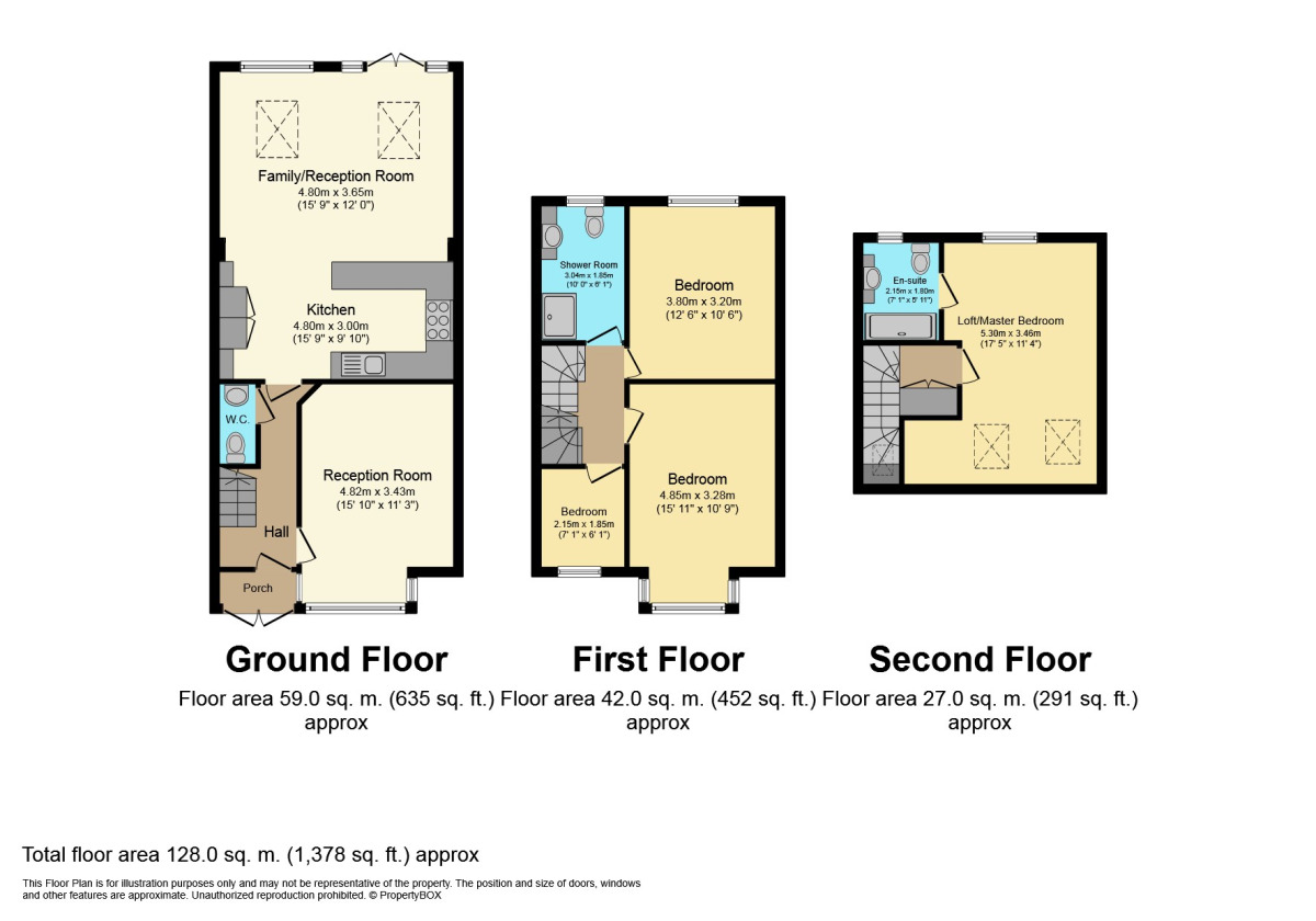 Floorplan of 4 bedroom Mid Terrace House for sale, Arthur Road, Romford, RM6