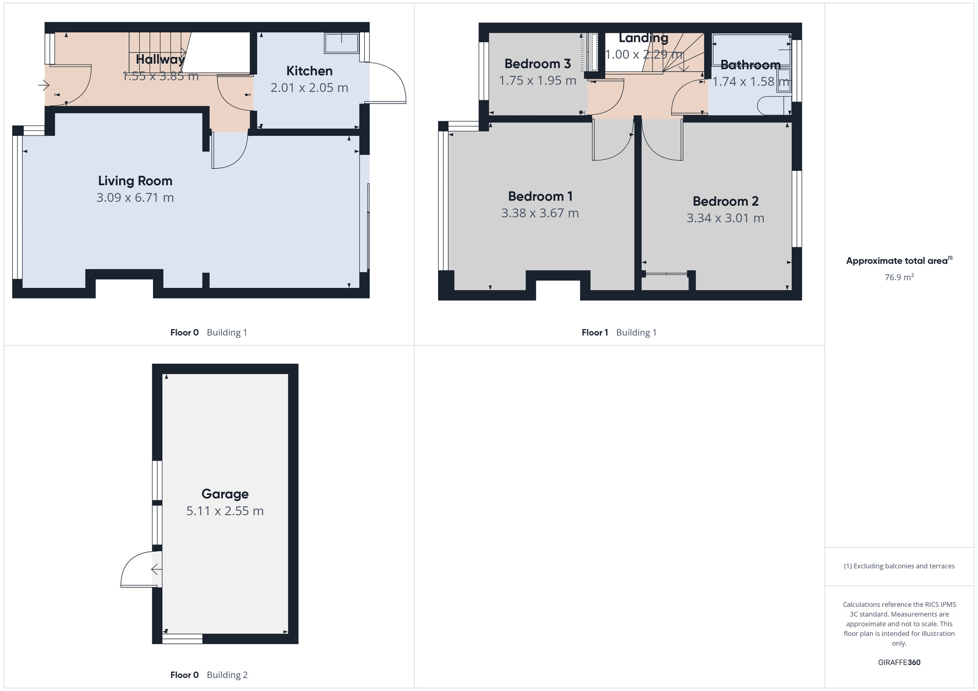 Floorplan of 3 bedroom Mid Terrace House for sale, Havering Road, Romford, RM1