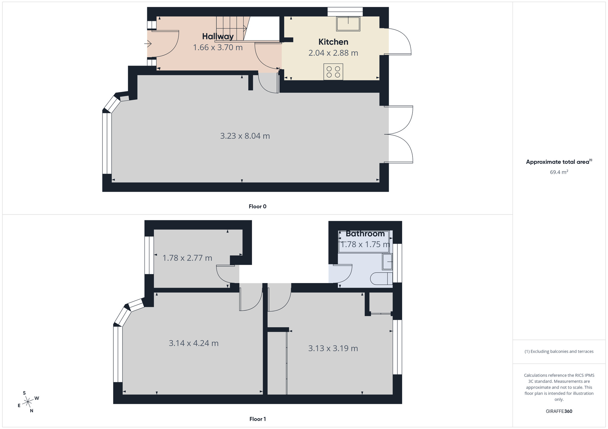 Floorplan of 3 bedroom Semi Detached House to rent, Park Lane, Chadwell Heath, Romford, RM6