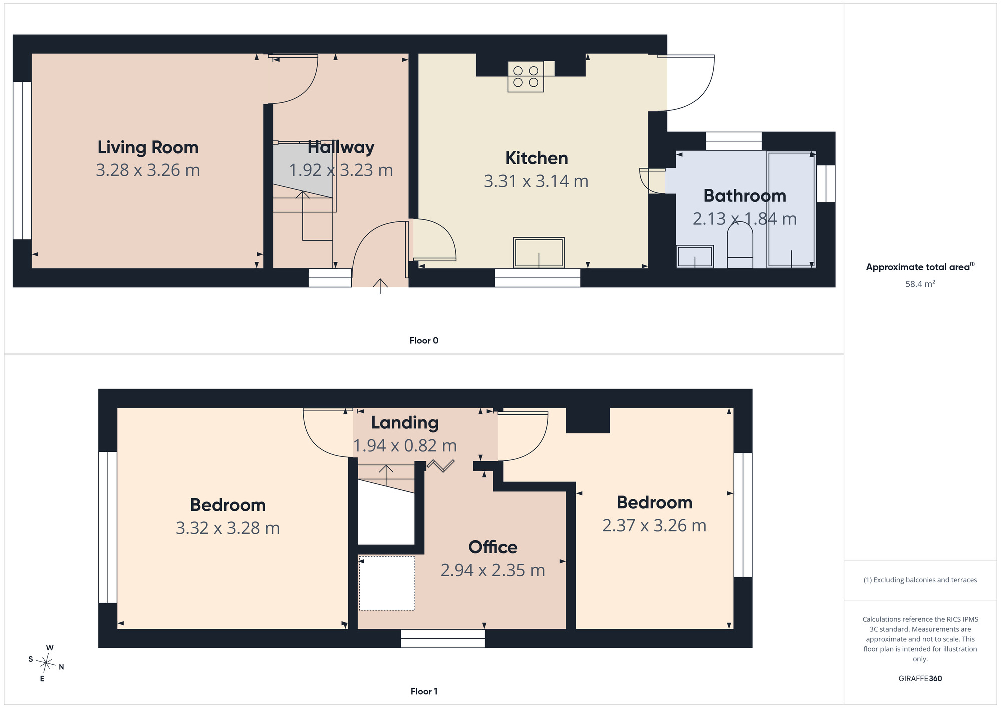 Floorplan of 3 bedroom End Terrace House for sale, High Road, Romford, RM6