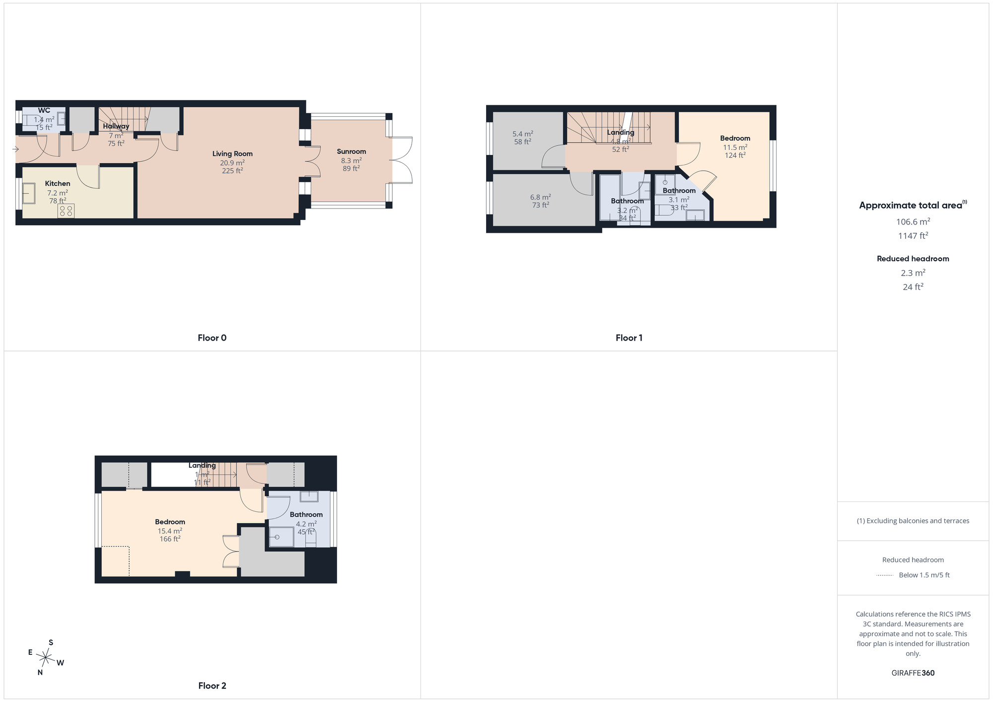 Floorplan of 4 bedroom Mid Terrace House for sale, Bushy Close, Romford, RM1