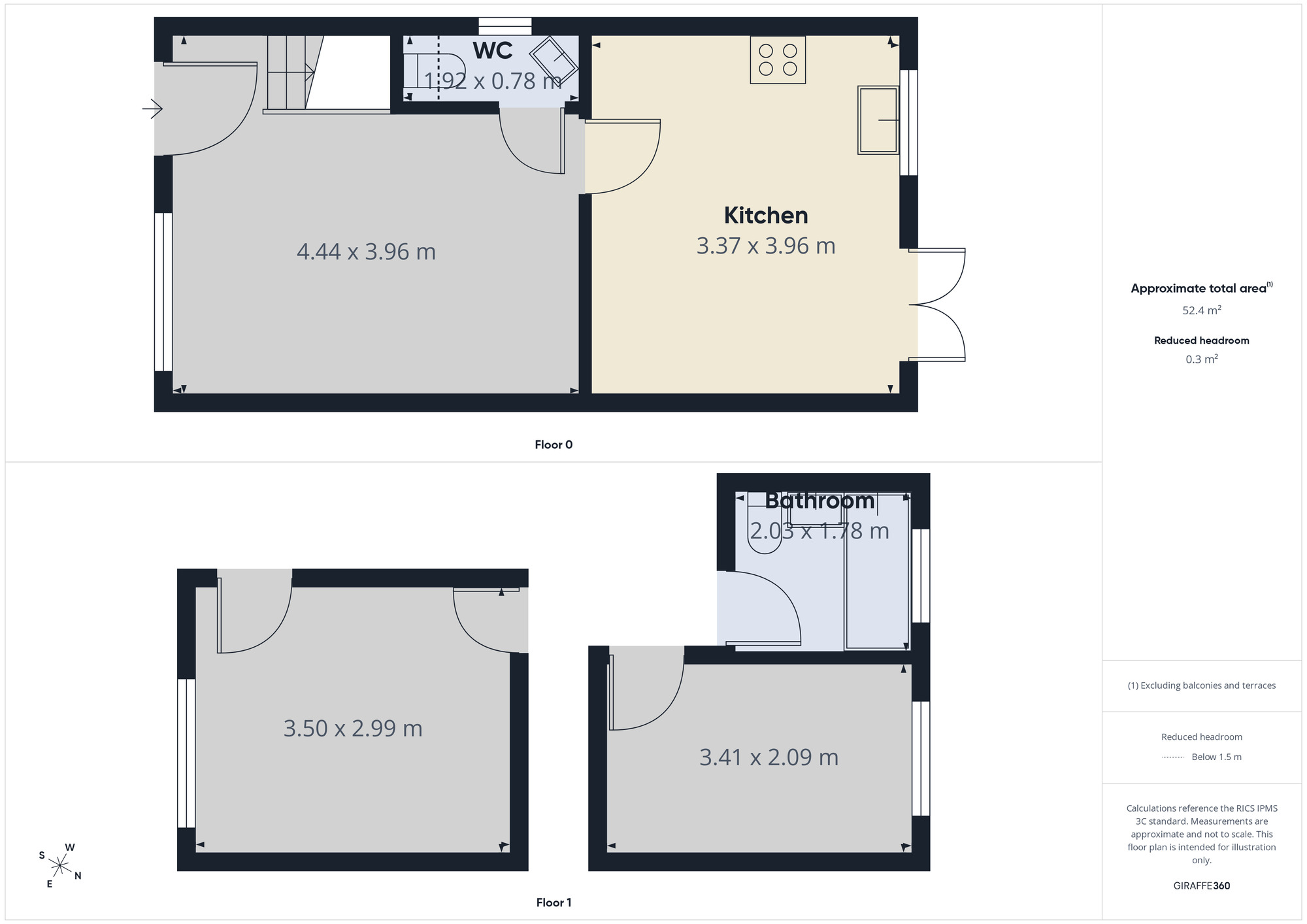 Floorplan of 2 bedroom End Terrace House to rent, Dagenham Road, Dagenham, RM10