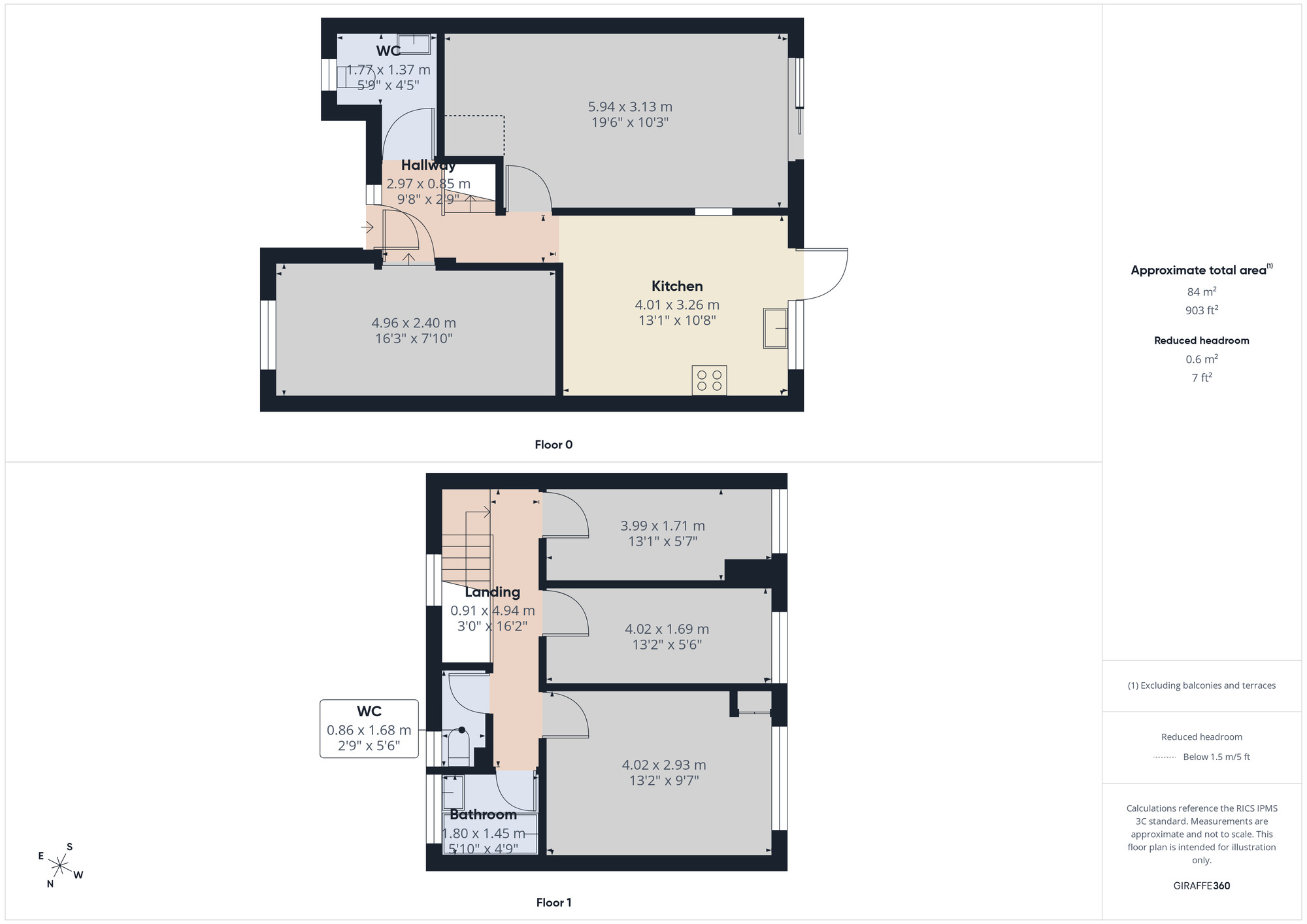 Floorplan of 3 bedroom Mid Terrace House for sale, Manor Road, Romford, RM1