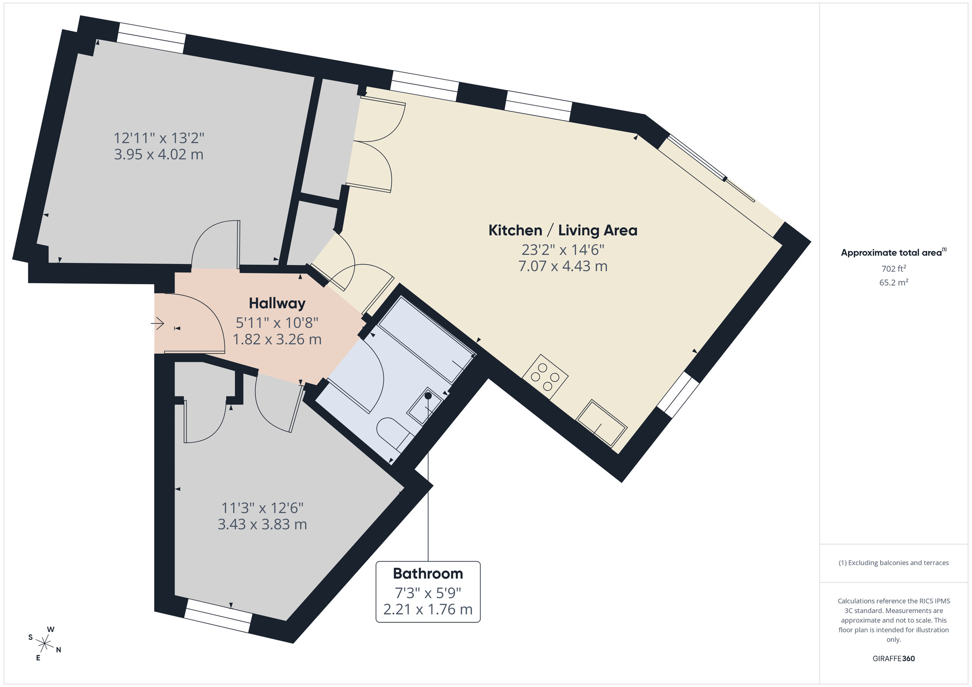 Floorplan of 2 bedroom Flat to rent, King Edwards Road, Barking, IG11